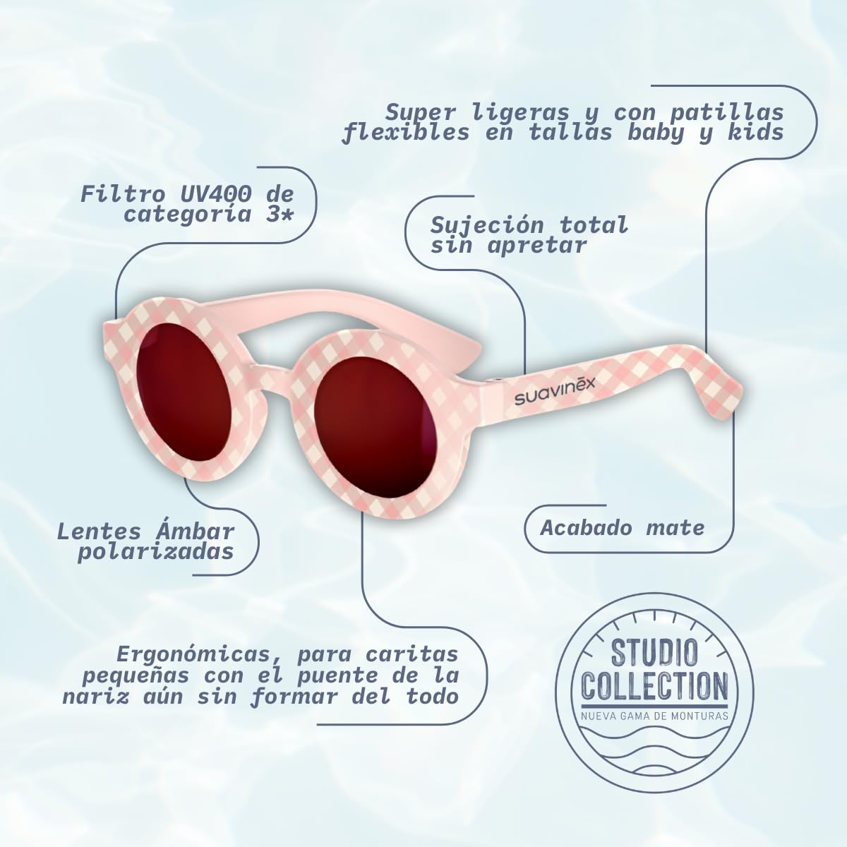 suavinex-studio-2026-gafas-de-sol-infantiles-redondas-polarizadas-uv400-blancas- image 3