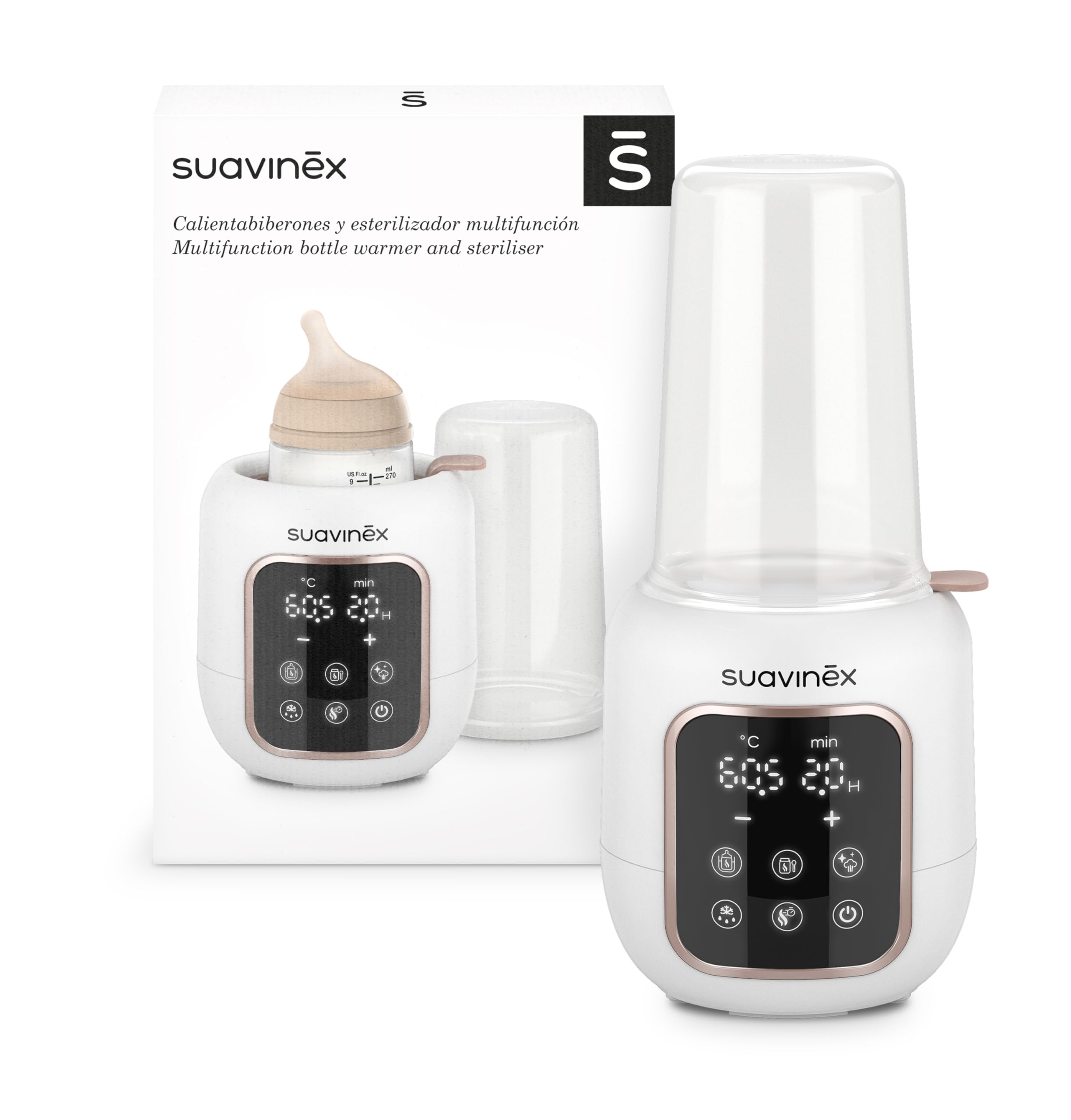 suavinex-calientabiberones-y-esterilizador-2-en-1-con-5-programas-autom-ticos-mo image 1