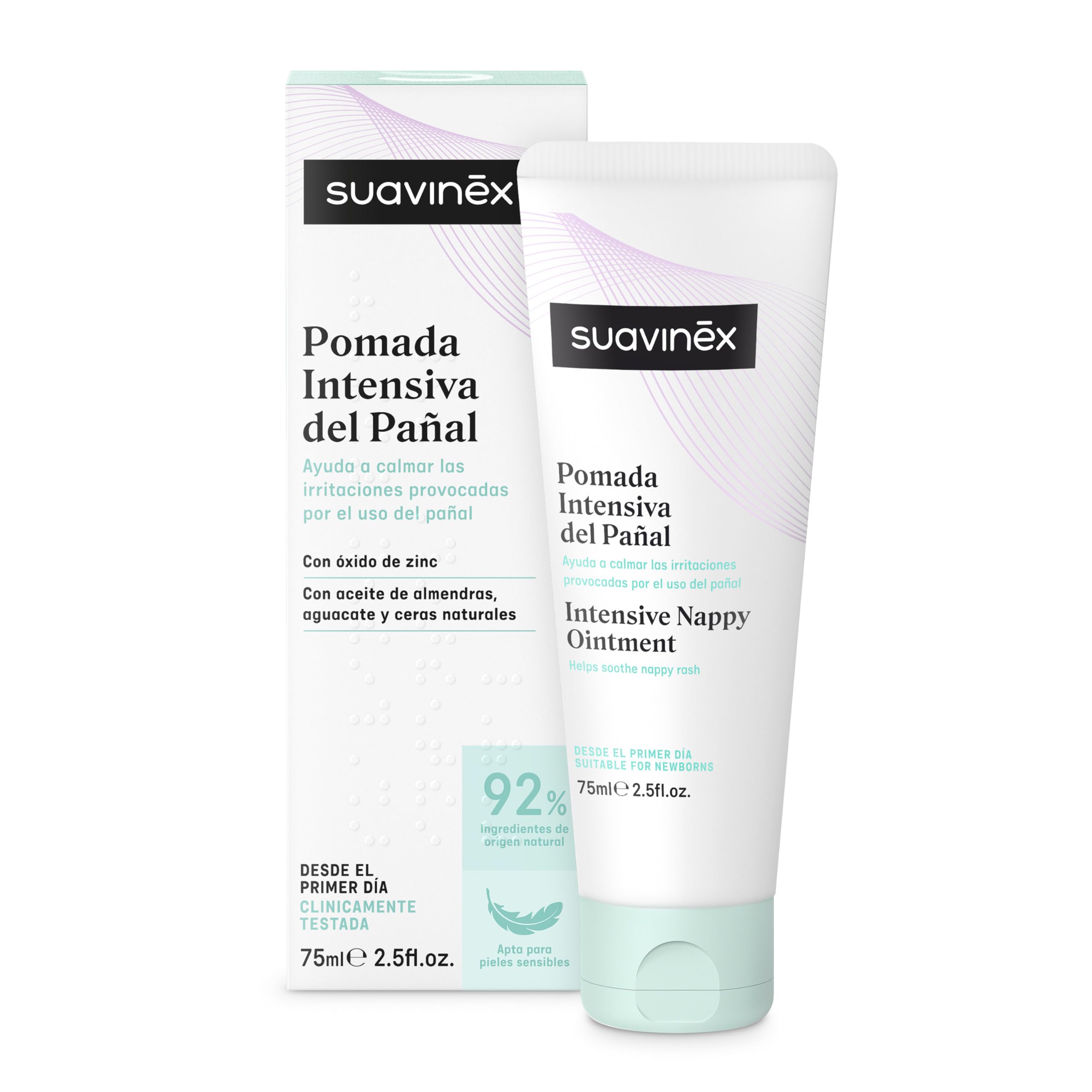 suavinex-pomada-intensiva-pa-al-beb-con-xido-de-zinc-75-ml-crema-calmante-y-rege image 1