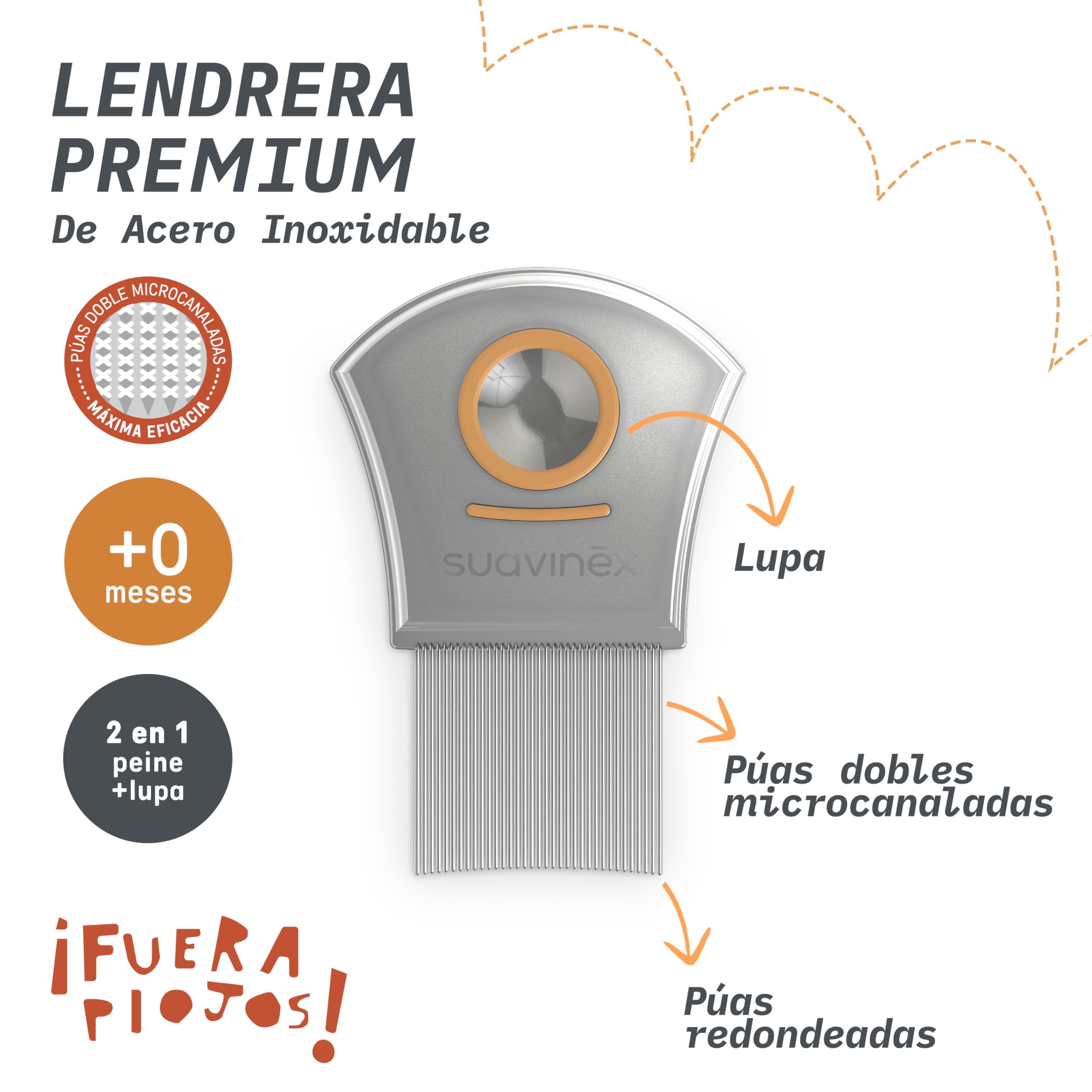 suavinex-lendrera-piojos-y-liendres-con-lupa-acero-inoxidable-p-as-dobles-microc image 3