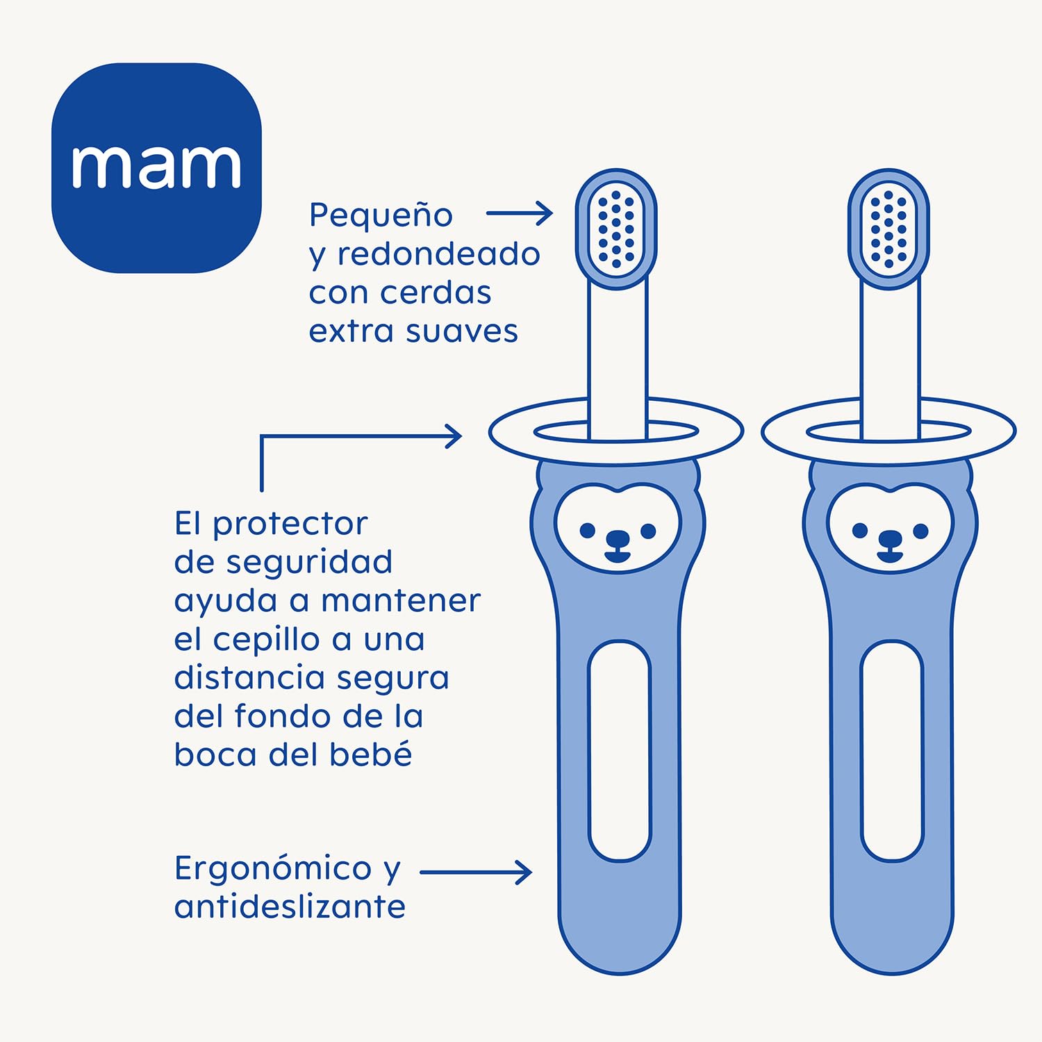 mam-set-2-cepillos-de-dientes-para-beb-de-mango-compacto-azul-primeros-dientes-e image 2