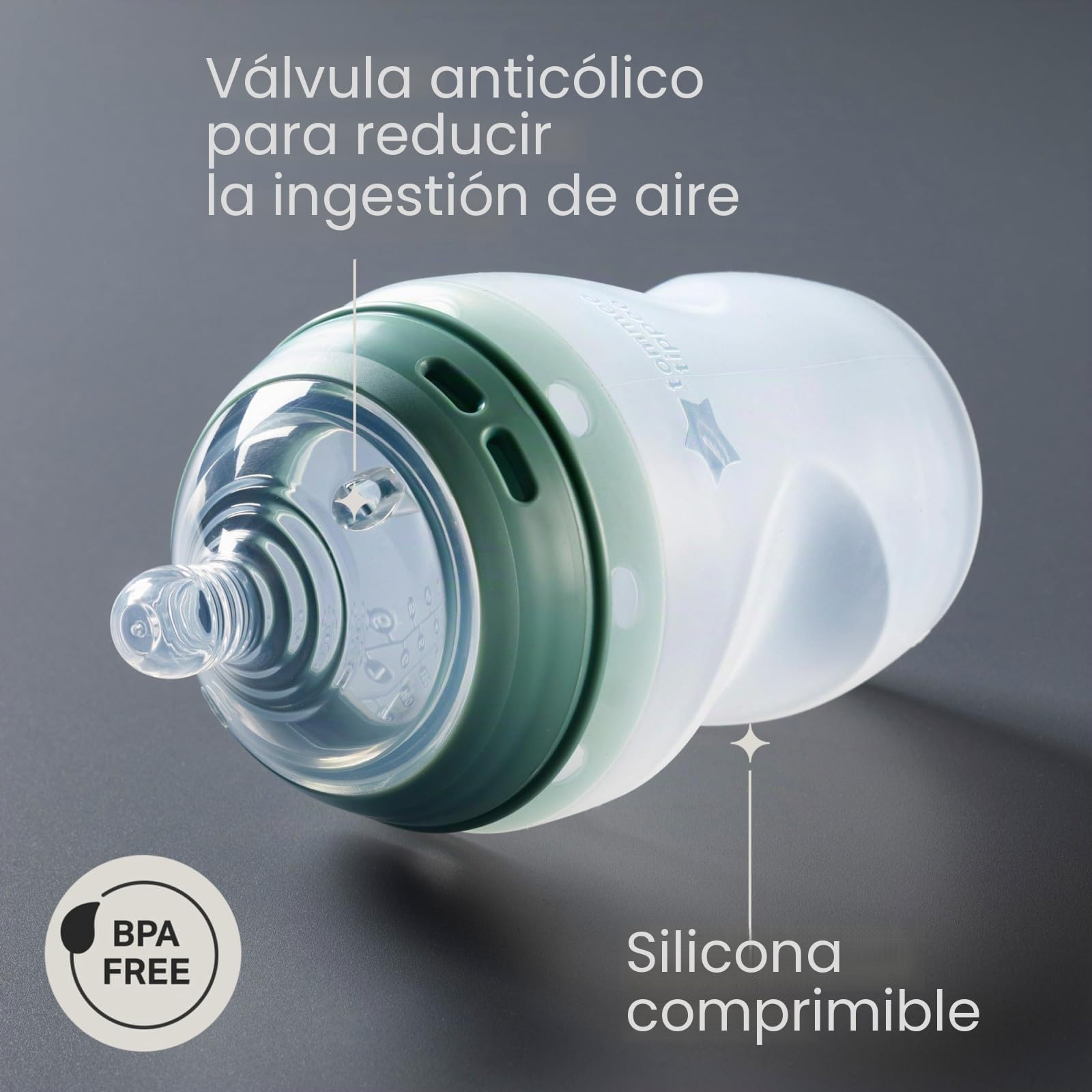 tommee-tippee-natural-start-biber-n-antic-licos-de-silicona-260-ml-con-tetina-de image 3