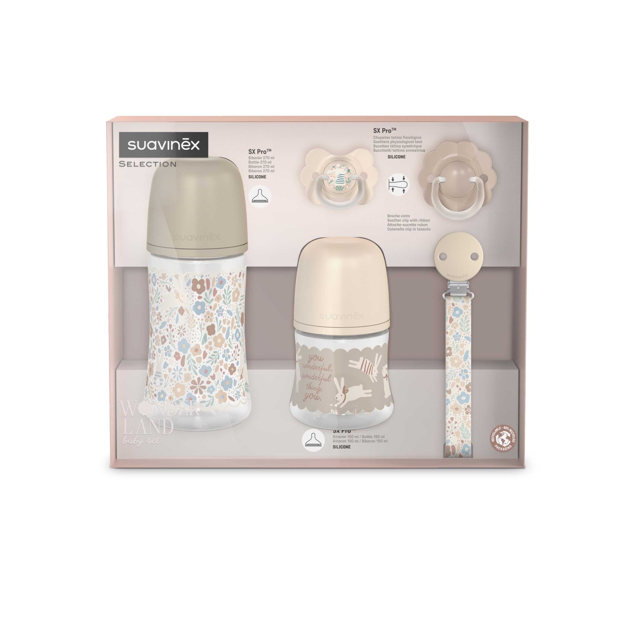 suavinex-canastilla-wonderland-beige-set-regalo-reci-n-nacido-con-2-biberones-an image 2