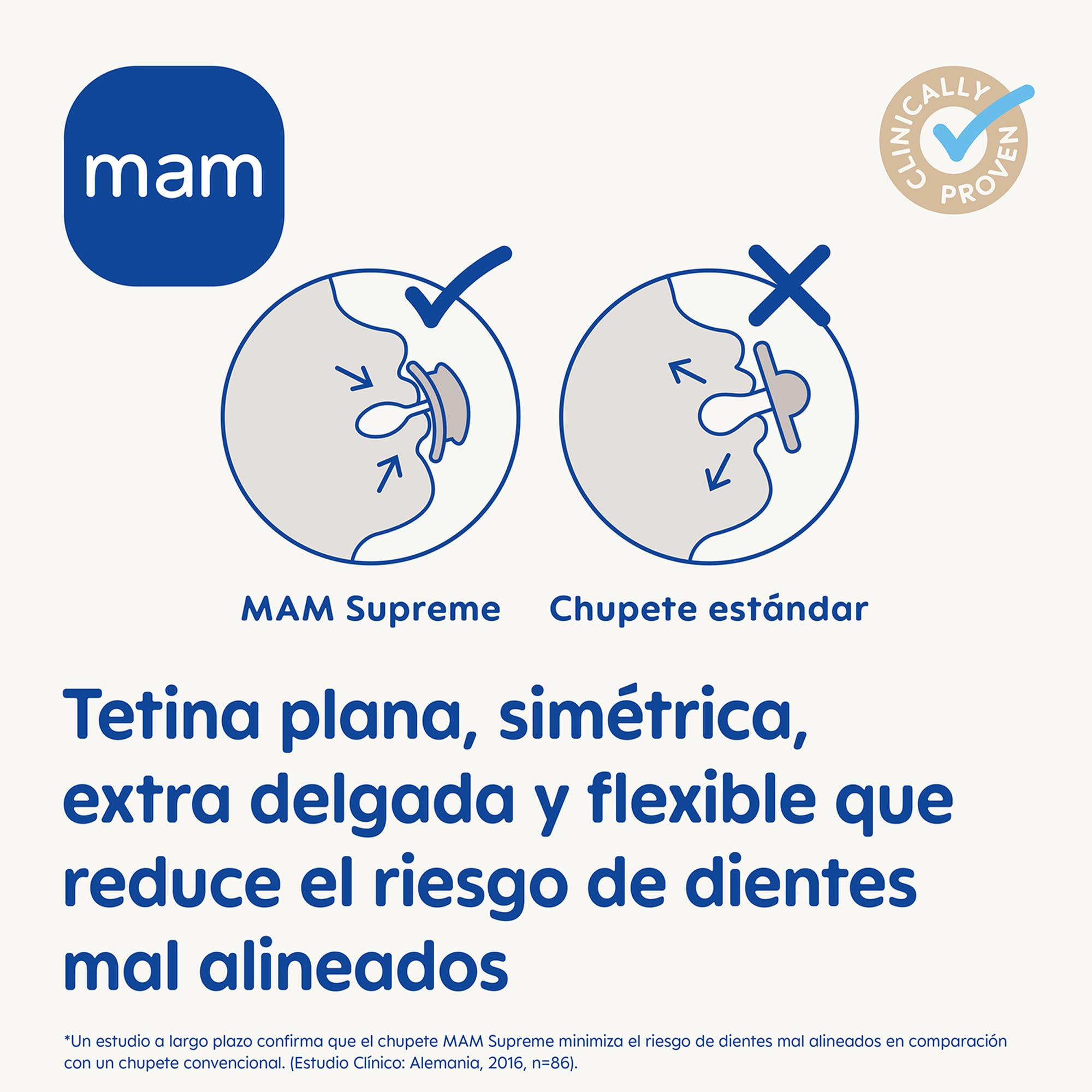 mam-supreme-pack-de-2-chupetes-2-6-meses-rosa-brillante-tetina-extra-delgada-ski image 3