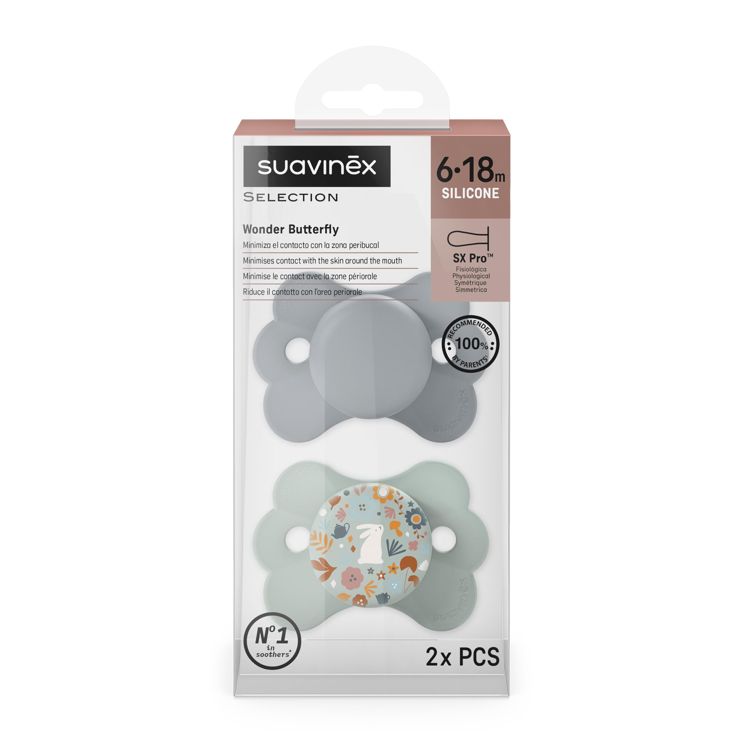 suavinex-wonderland-verde-sx-pro-pack-de-2-chupetes-fisiol-gicos-de-silicona-par image 3