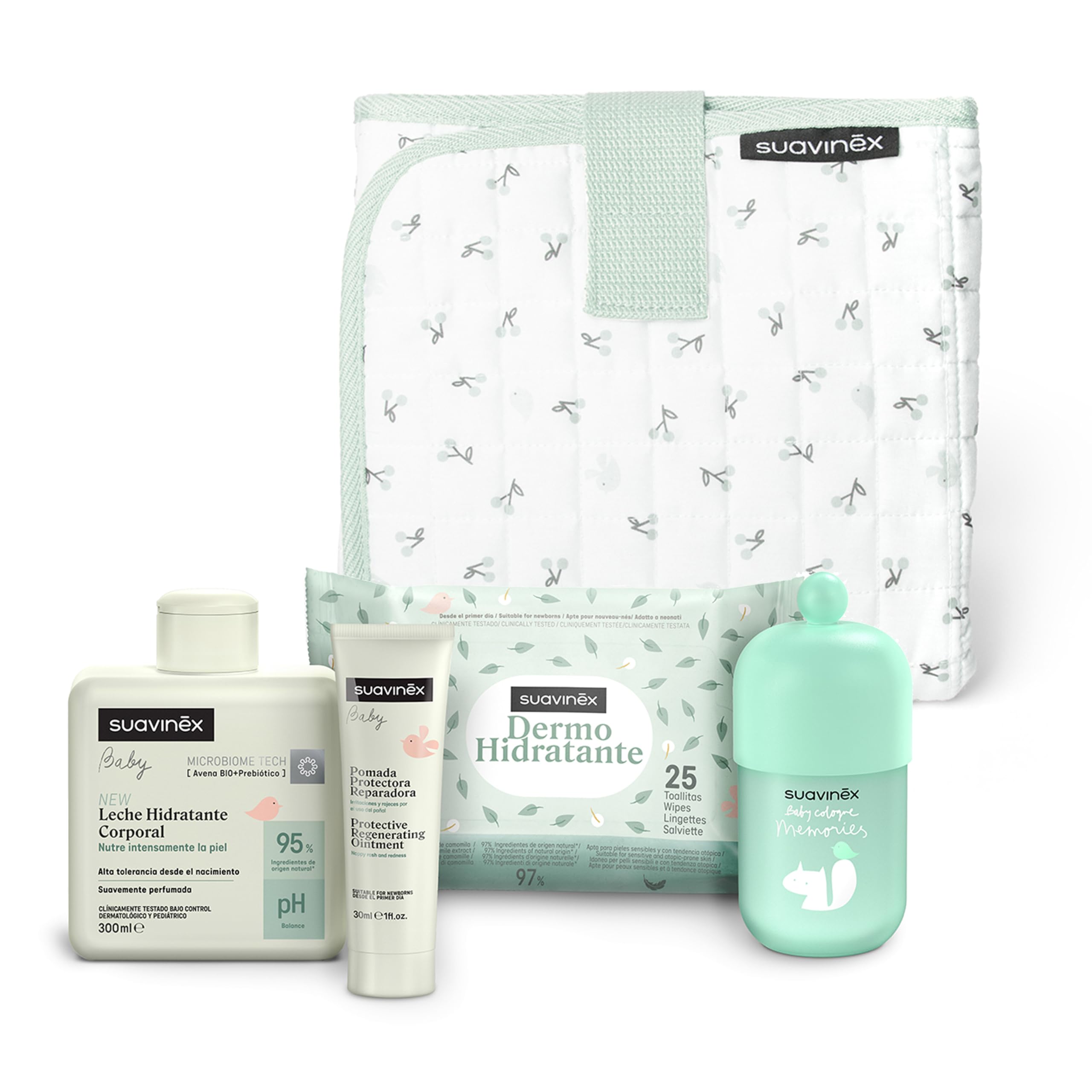 suavinex-canastilla-regalo-con-cambiador-de-tela-verde-con-colonia-baby-100-ml-p image 1