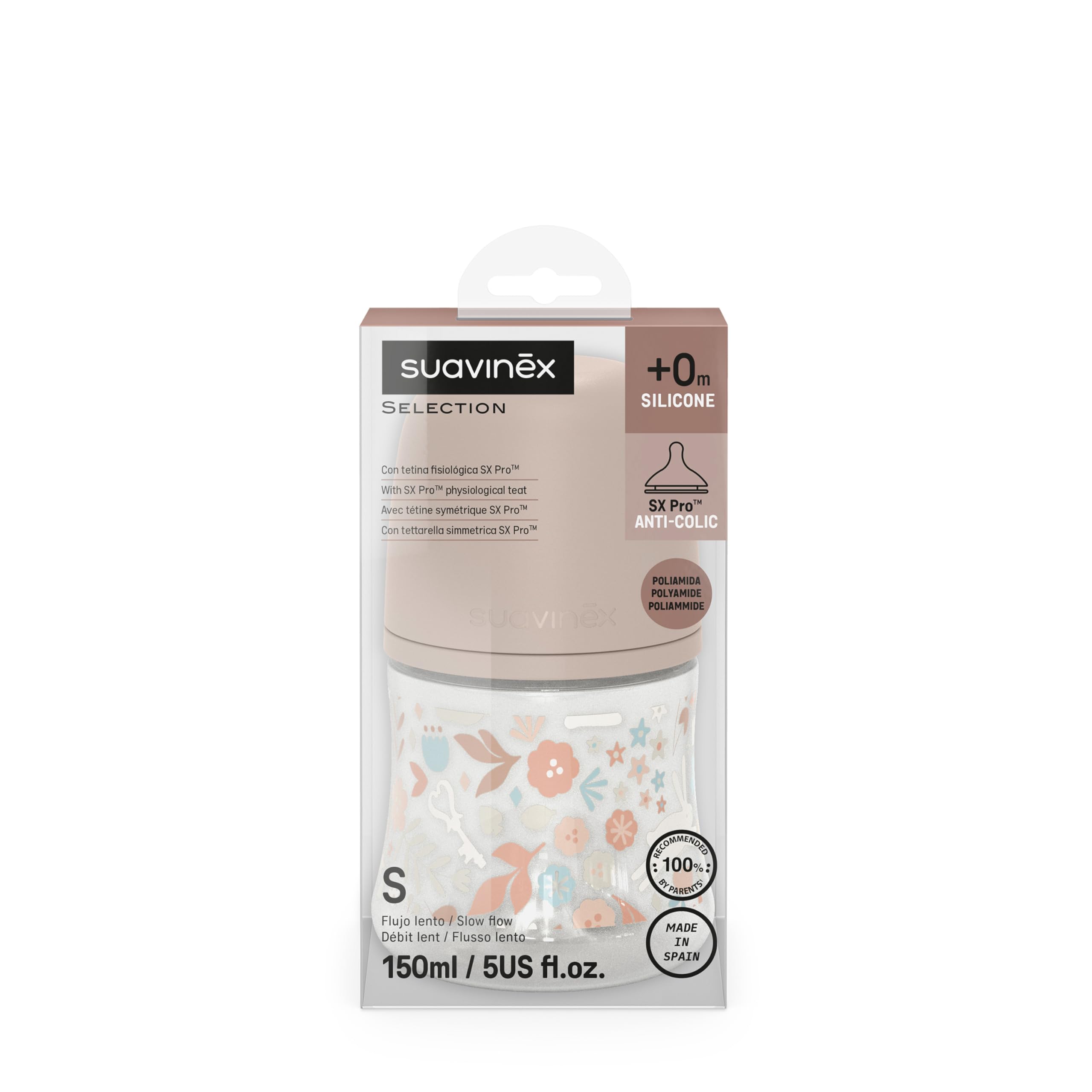 suavinex-biber-n-150-ml-wonderland-flores-rosa-tetina-fisiol-gica-sx-pro-antic-l image 2