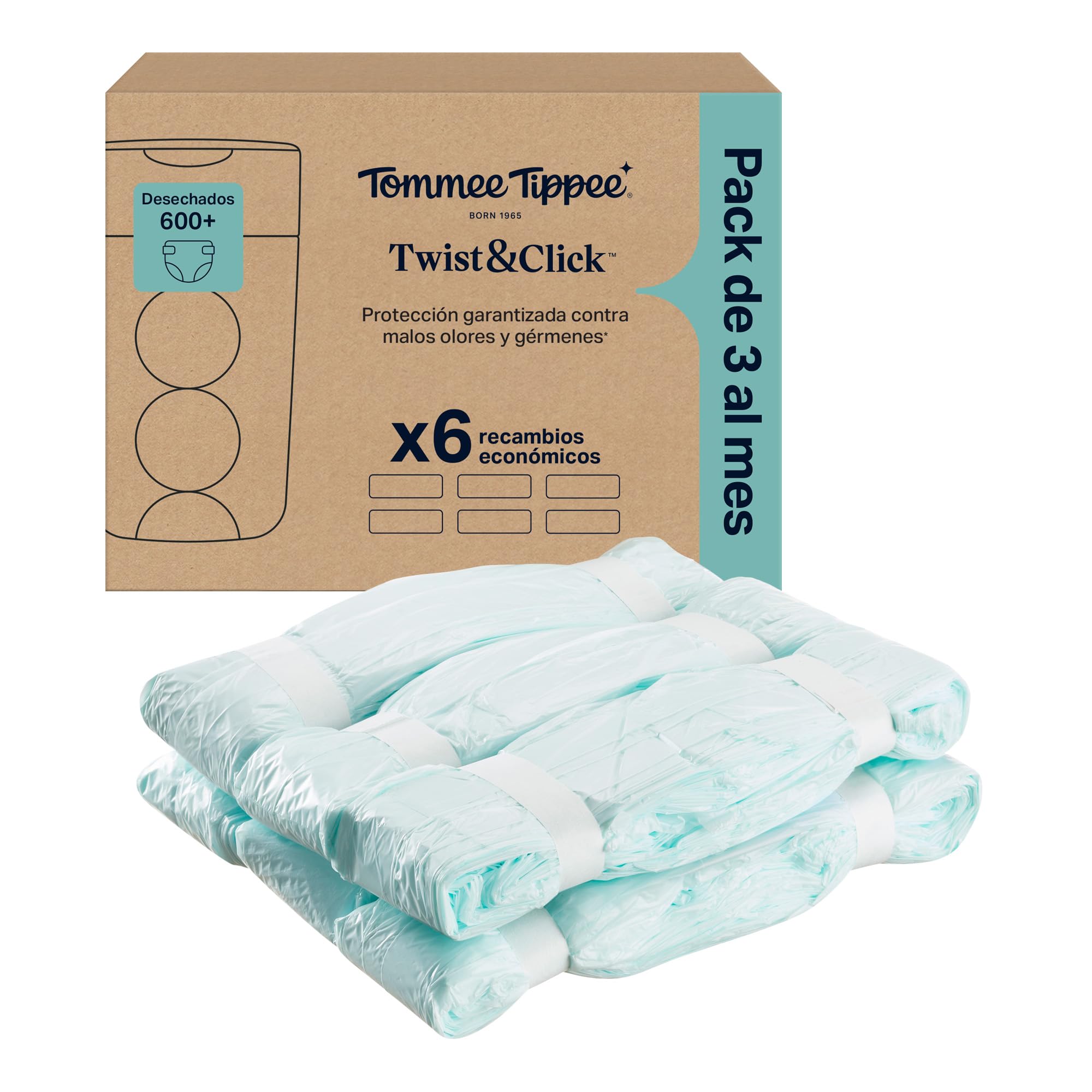 tommee-tippee-twist-click-recambios-para-contenedor-de-pa-ales-pack-de-3-l-minas image 8