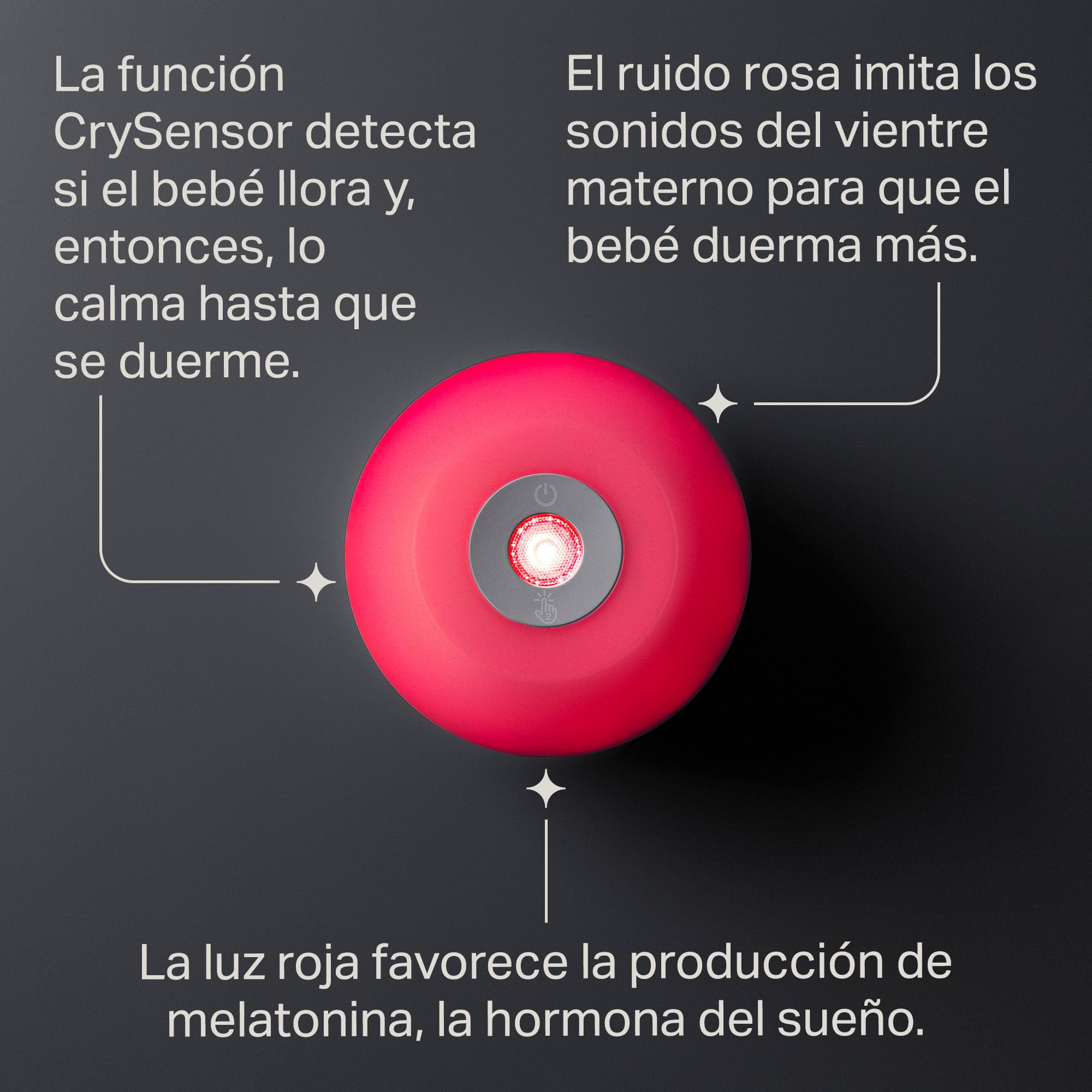 tommee-tippee-dreammaker-asistente-para-conciliar-el-sue-o-con-ruido-rosa-luz-ro image 5
