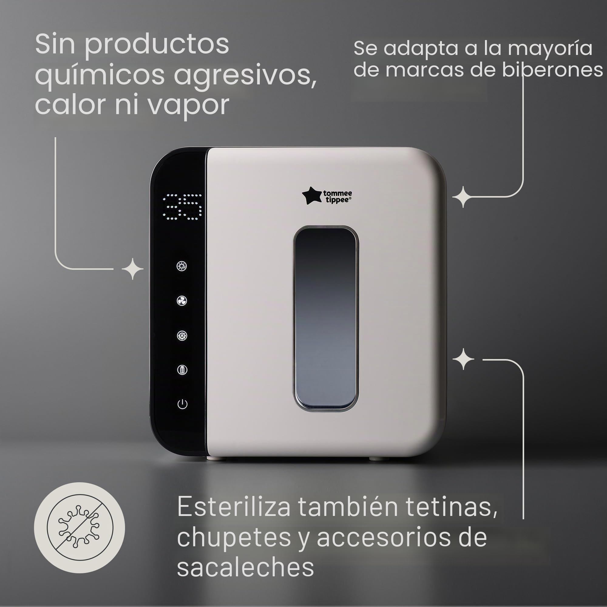tommee-tippee-uv-3-in-1-esterilizador-y-secador-el-ctrico-de-biberones-y-accesor image 4