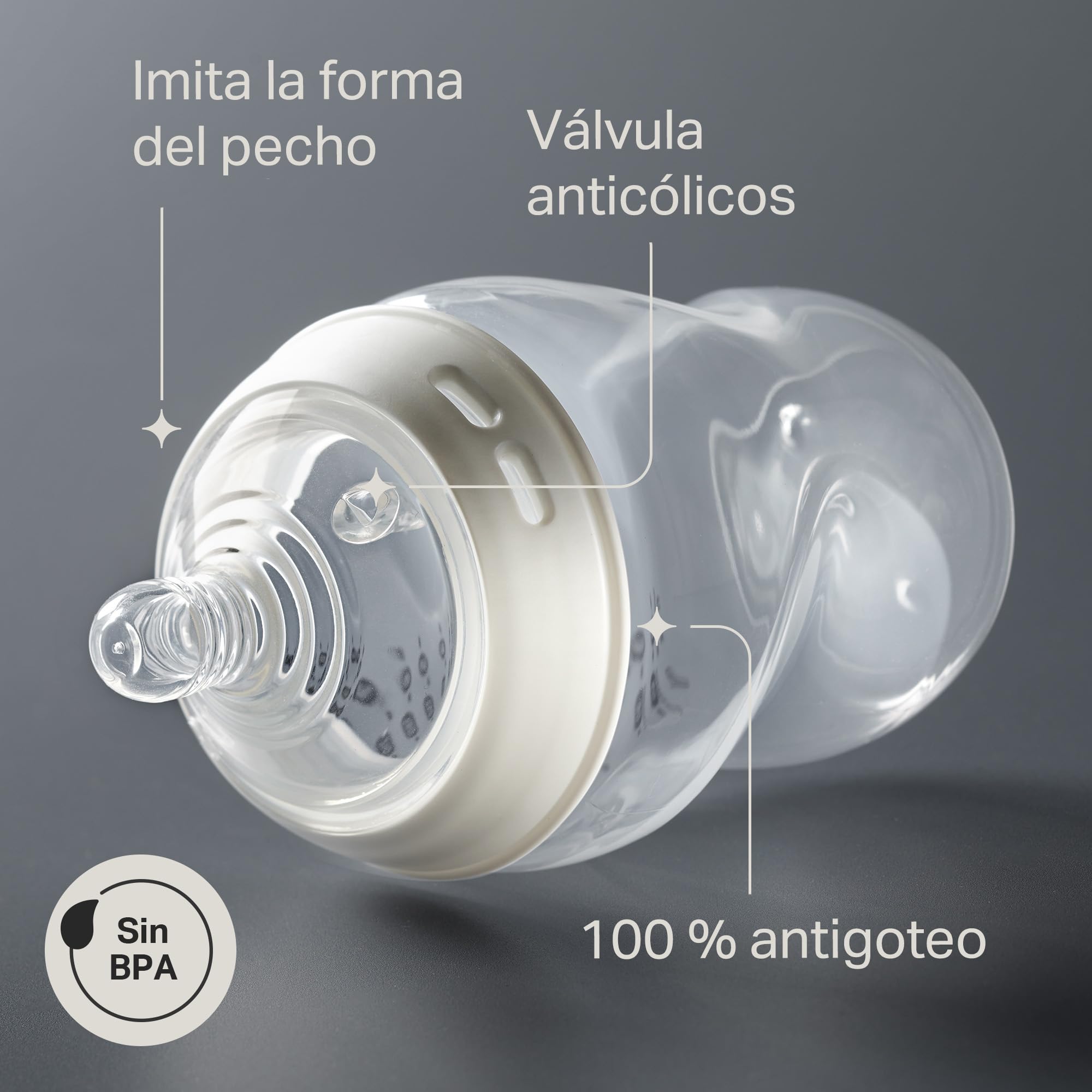 tommee-tippee-biber-n-antic-licos-natural-start-260-ml-pack-de-2-tetina-de-silic image 4