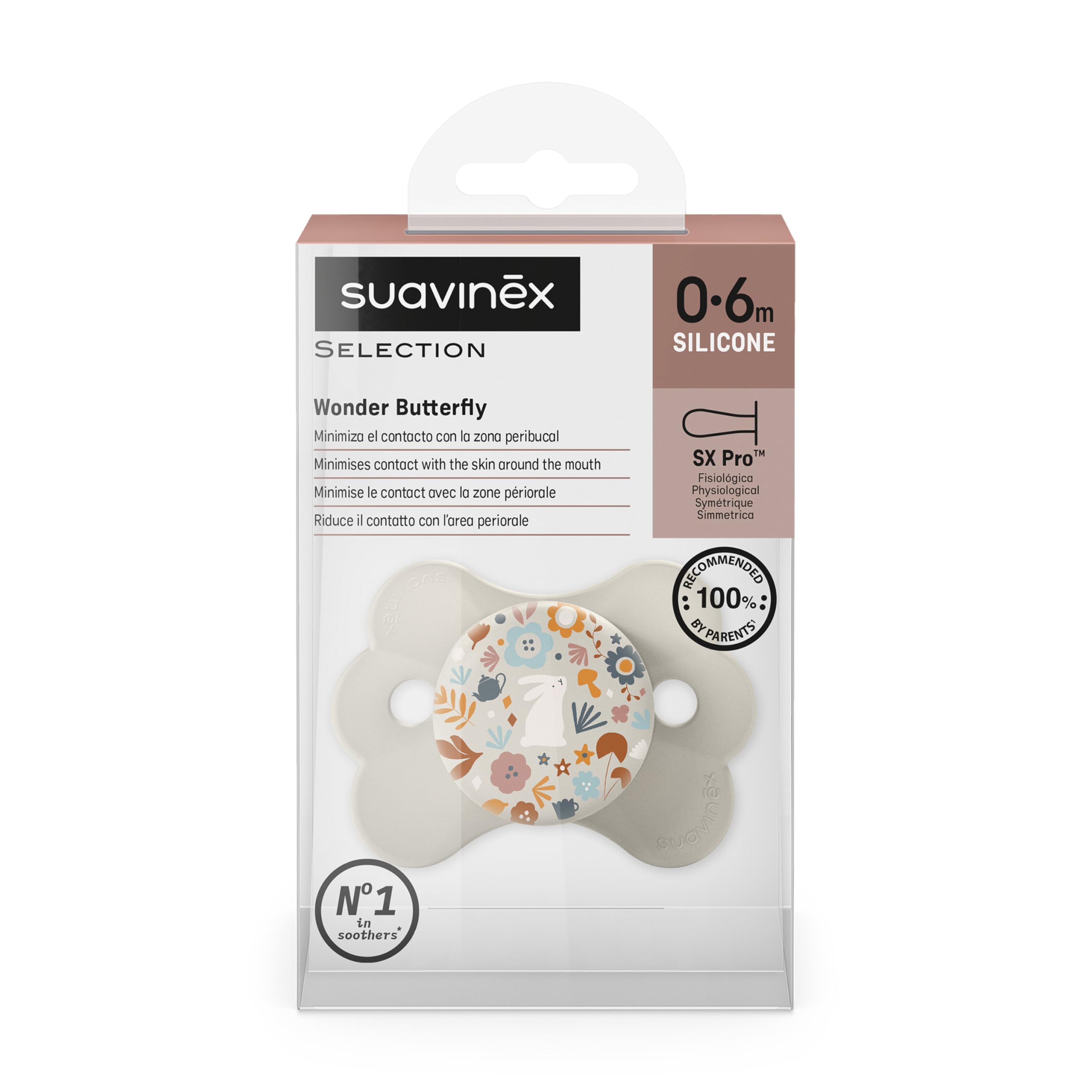suavinex-wonderland-beige-chupete-0-6-meses-con-tetina-fisiol-gica-de-silicona-s image 2