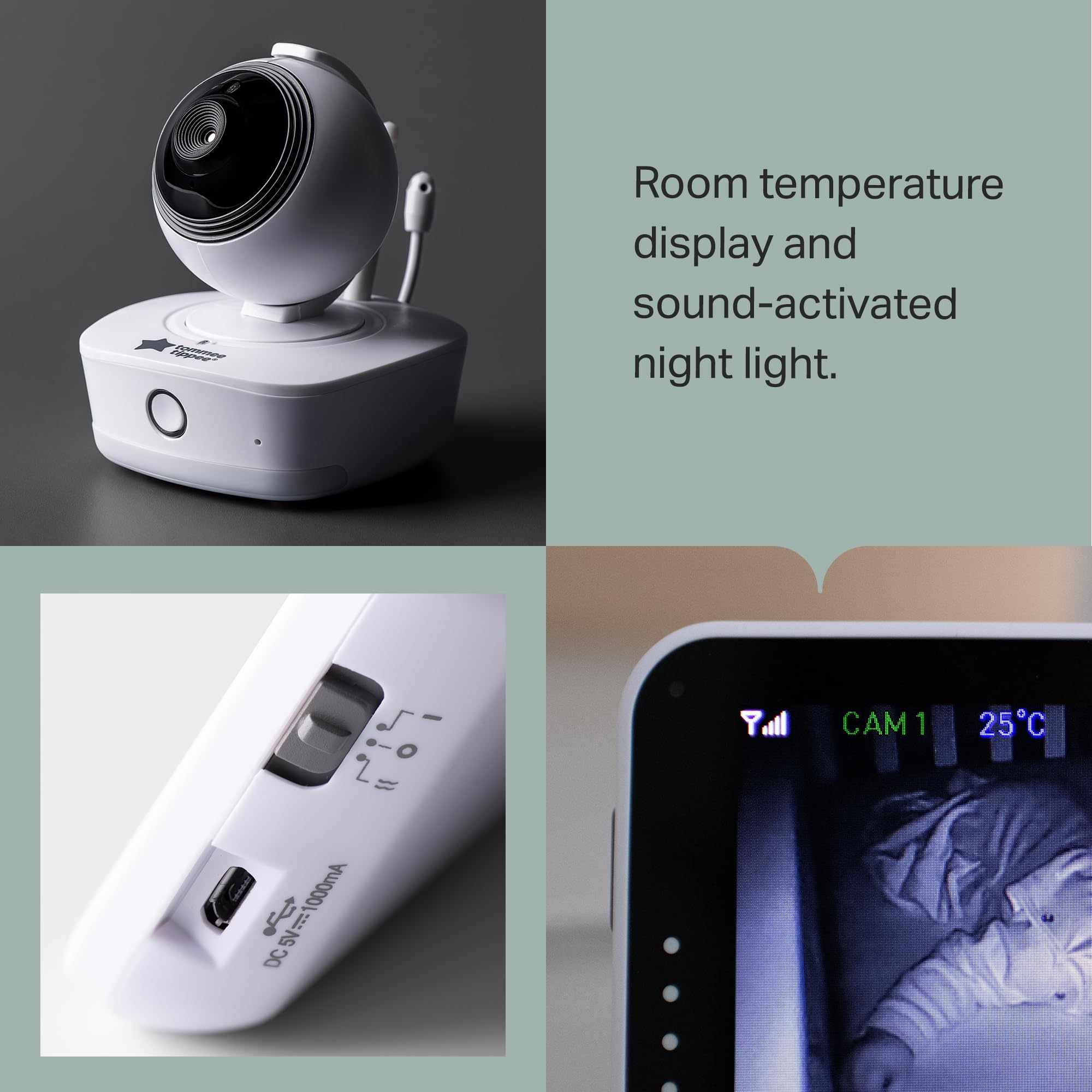 tommee-tippee-dreamee-monitor-de-beb-video-y-sonido-con-pantalla-4-3-c-mara-360- image 5