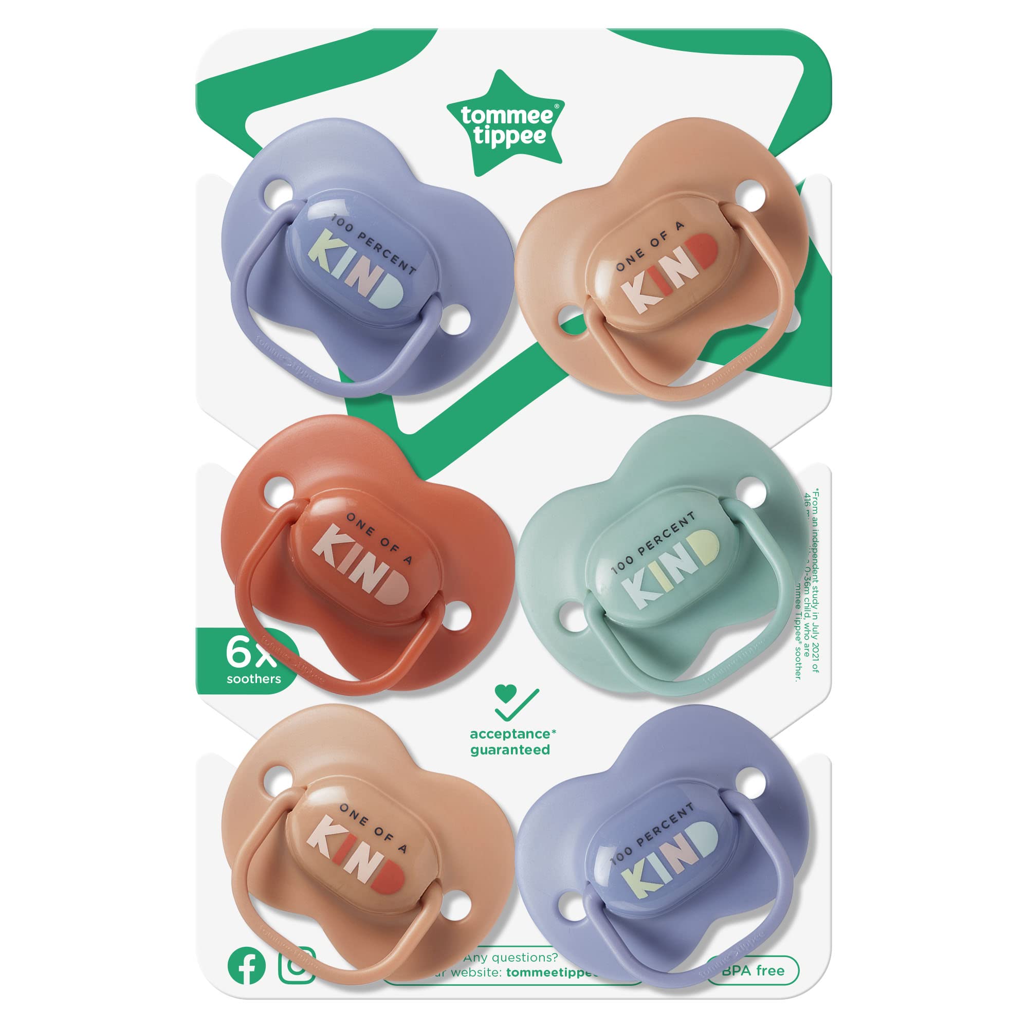 tommee-tippee-anytime-chupetes-de-silicona-anat-micos-sim-tricos-sin-bpa-18-36-m image 2