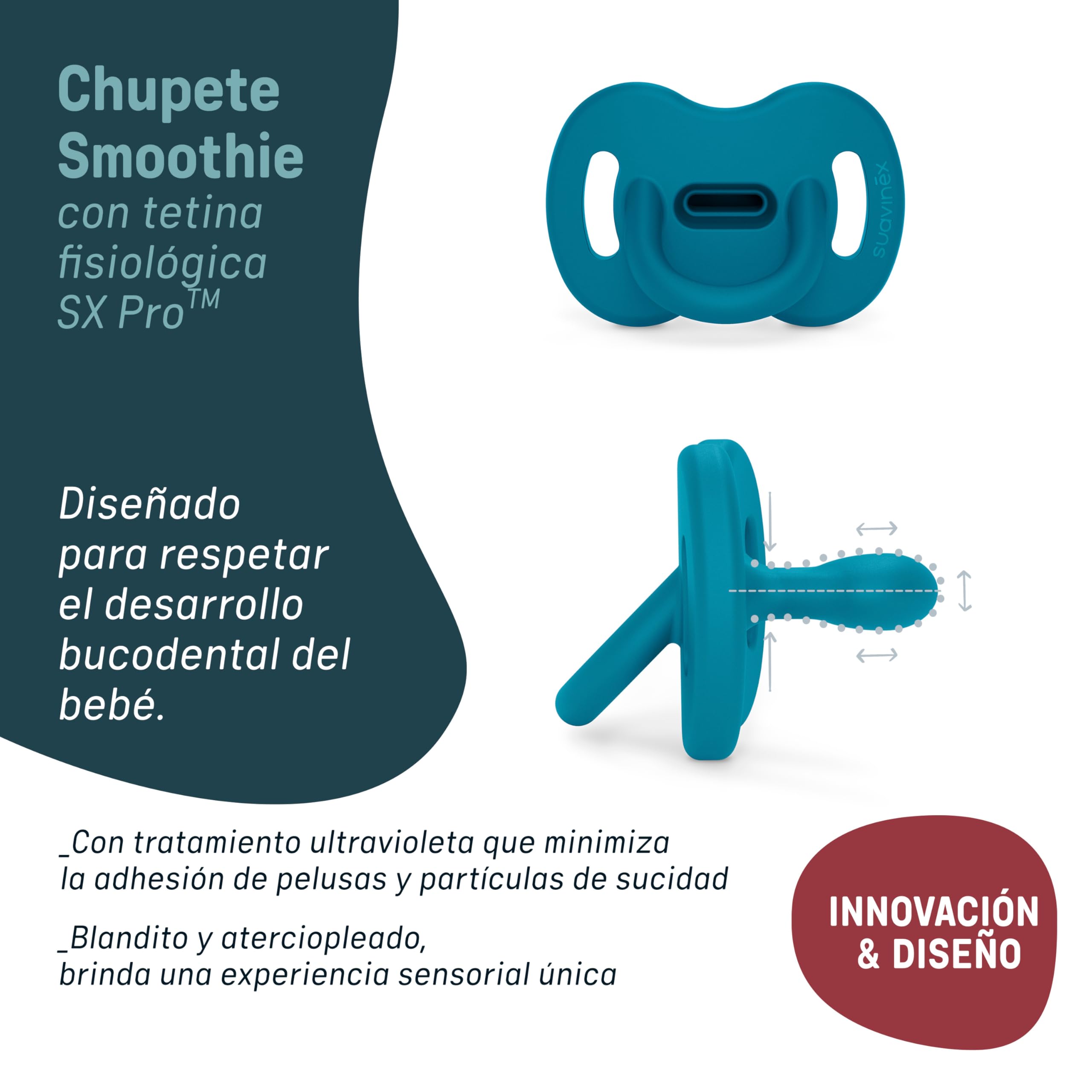 suavinex-chupete-todo-silicona-sx-pro-pack-4-chupetes-de-silicona-para-beb-s-0-6 image 2