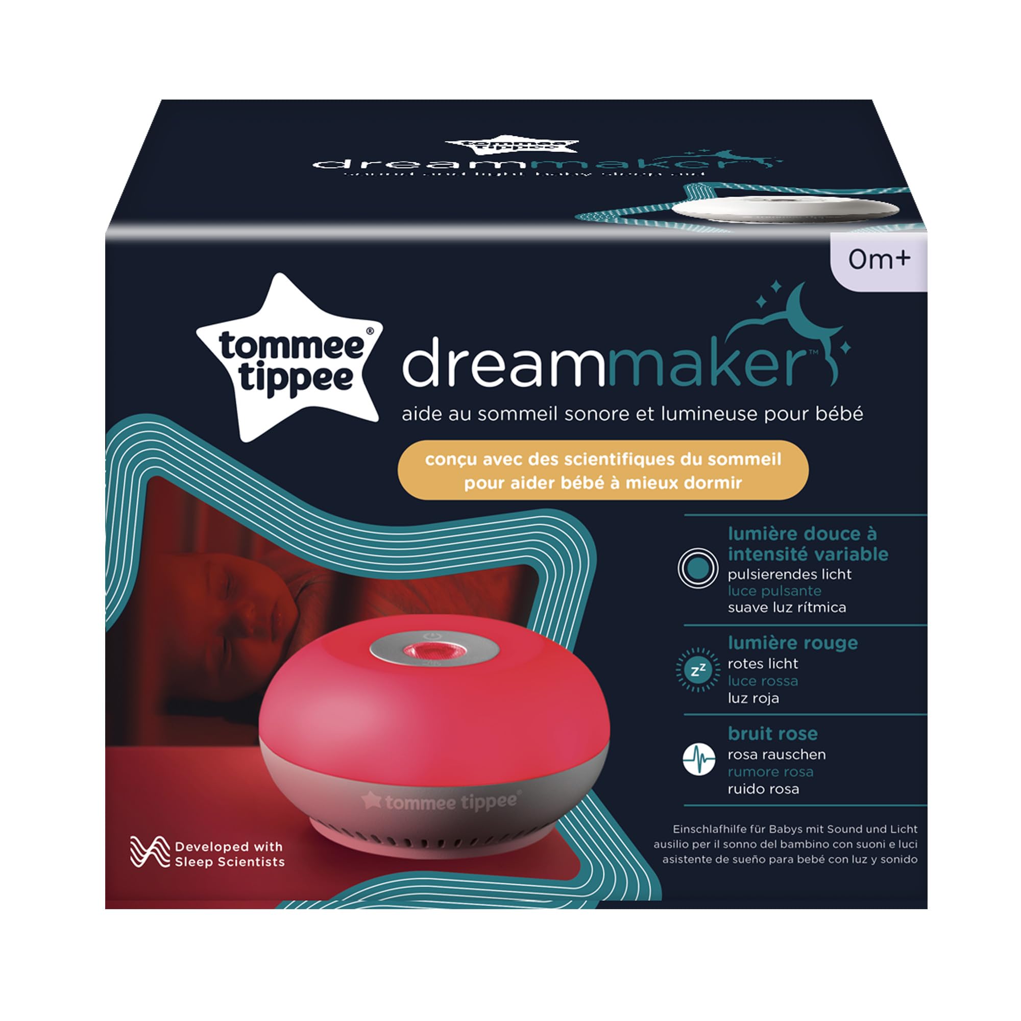 tommee-tippee-dreammaker-asistente-para-conciliar-el-sue-o-con-ruido-rosa-luz-ro image 2