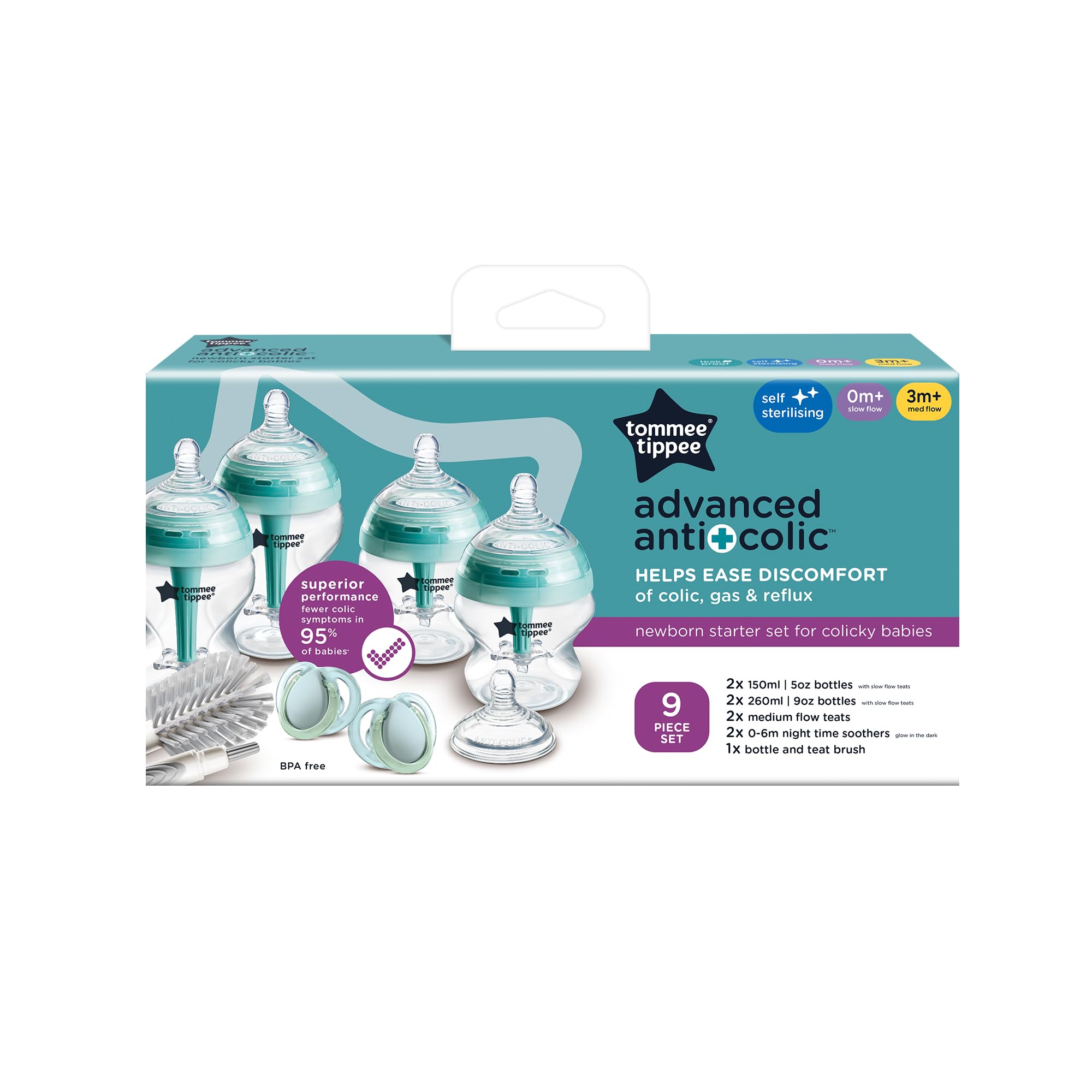 tommee-tippee-kit-de-arranque-antic-lico-avanzado-para-reci-n-nacidos-4-biberone image 2