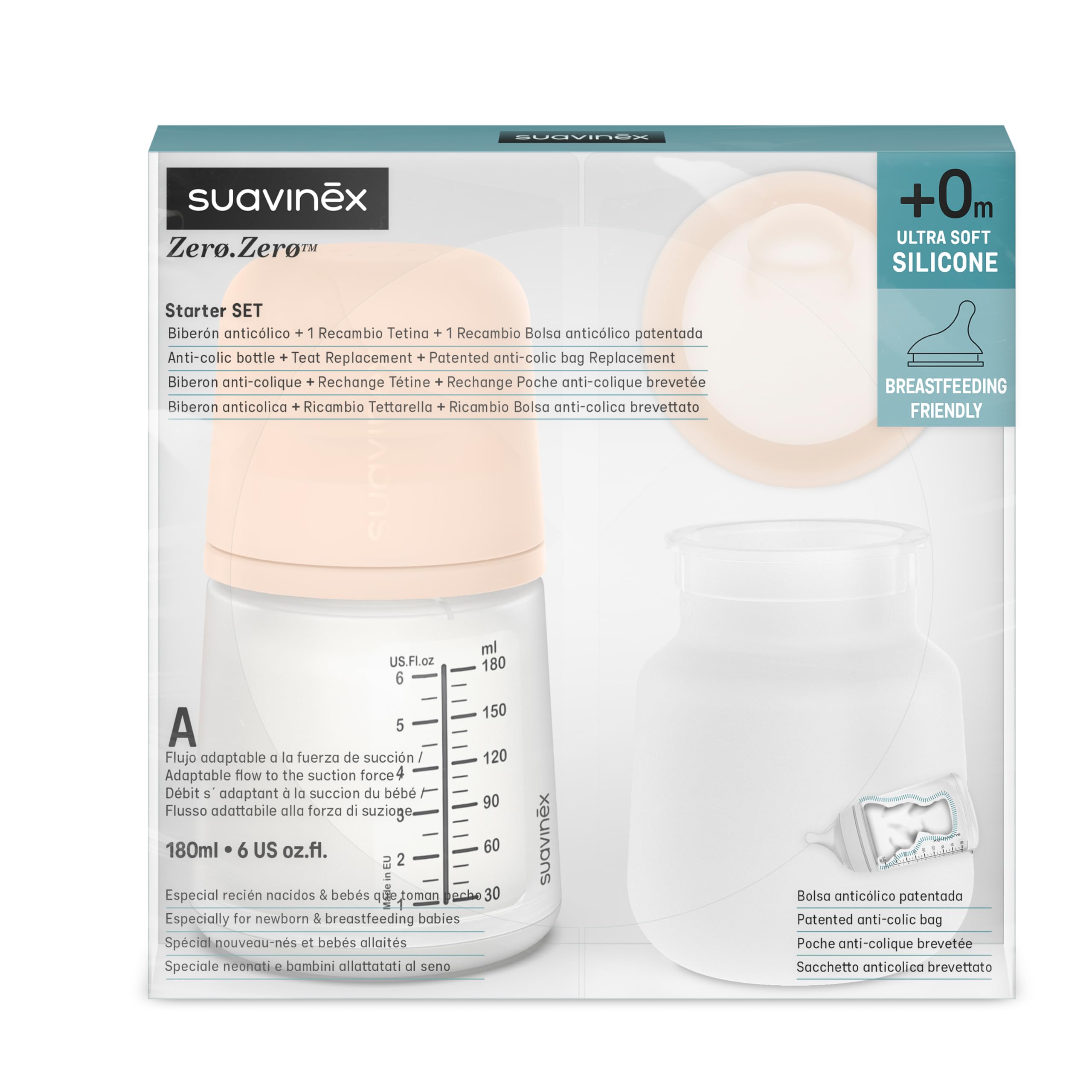 suavinex-biber-n-antic-licos-zero-zero-180-ml-con-tetina-de-flujo-adaptable-reca image 2