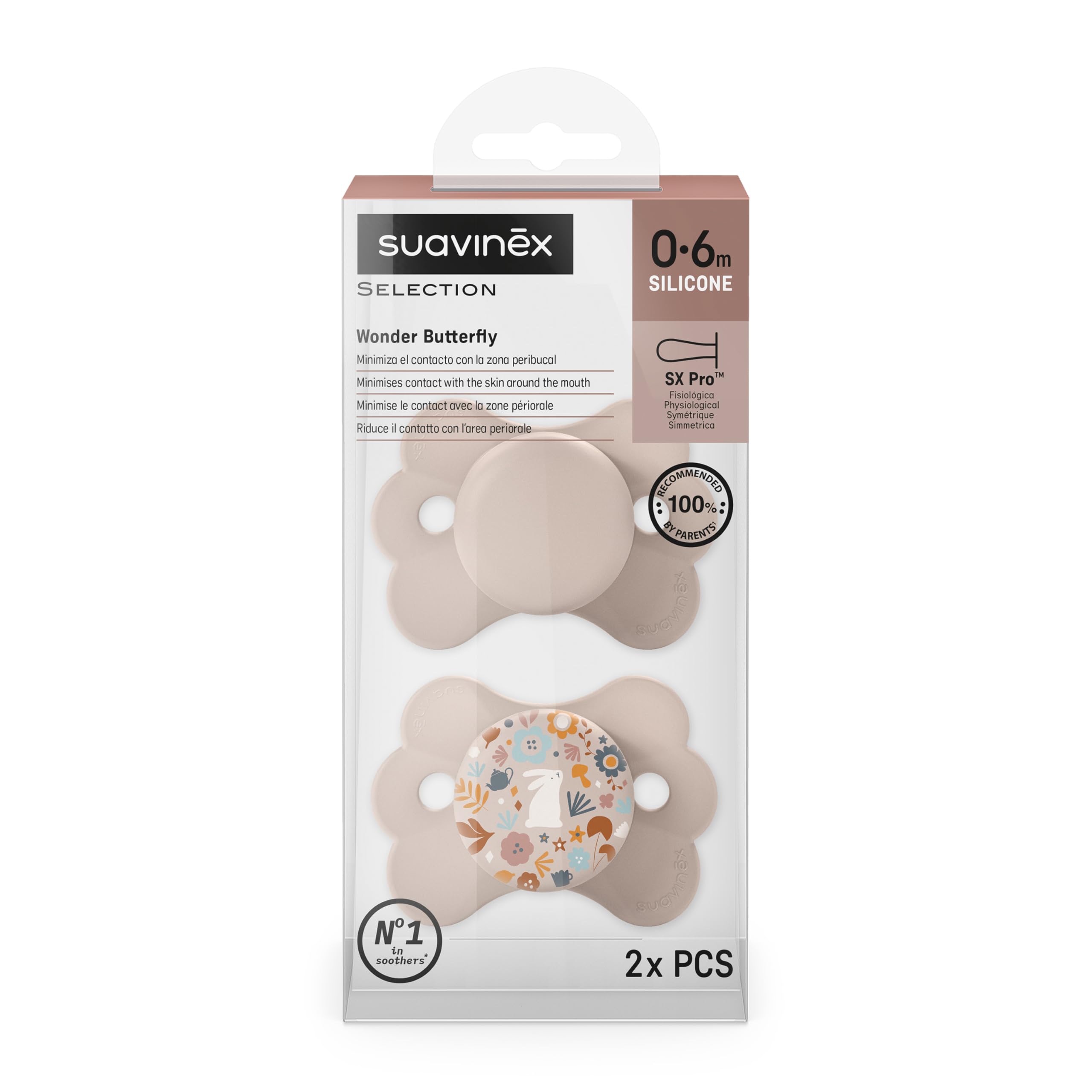 suavinex-wonderland-pack-de-2-chupetes-para-beb-s-0-6-meses-y-reci-n-nacidos-con image 2