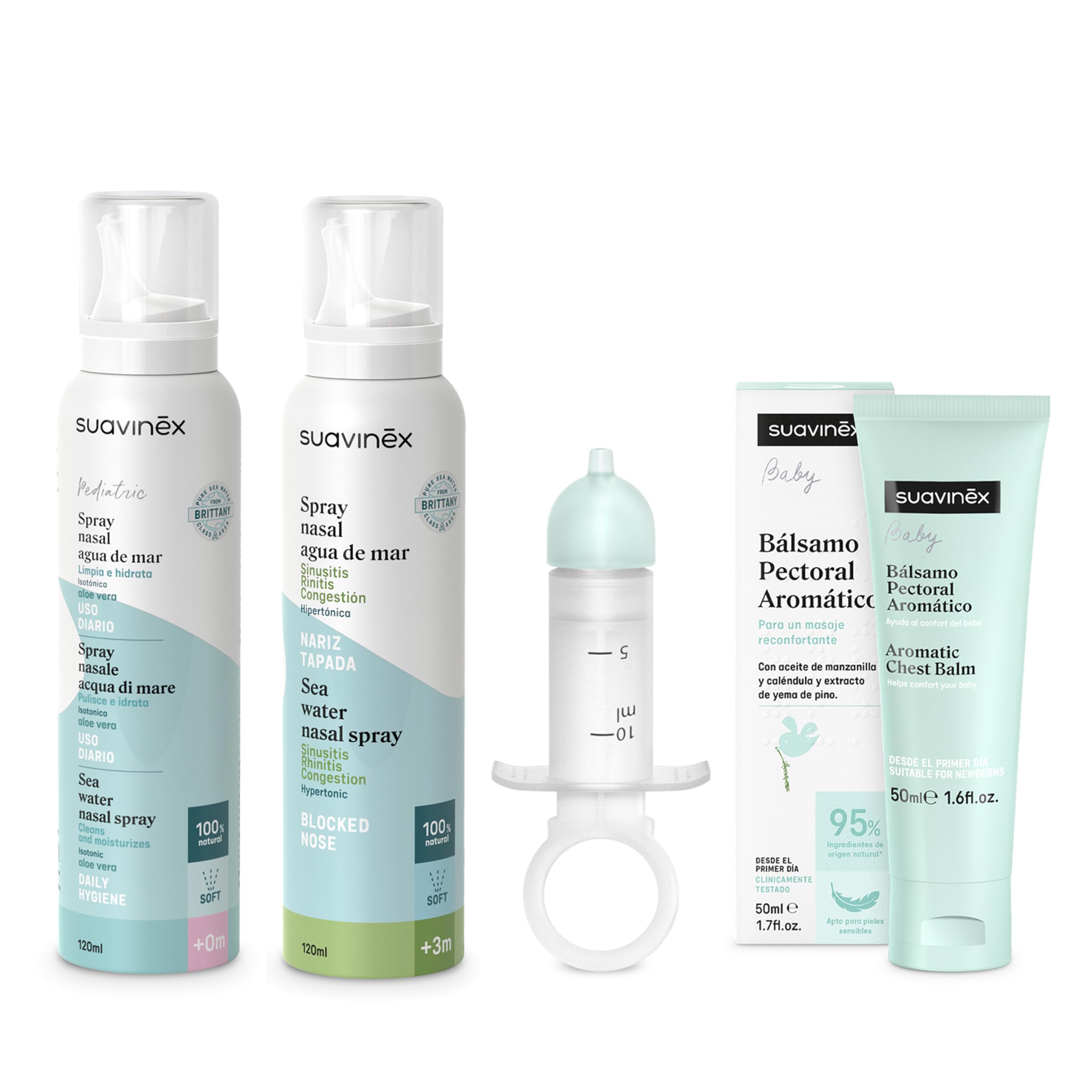 suavinex-pack-limpieza-y-cuidado-nasal-familiar-2-sprays-nasales-con-agua-de-mar image 1