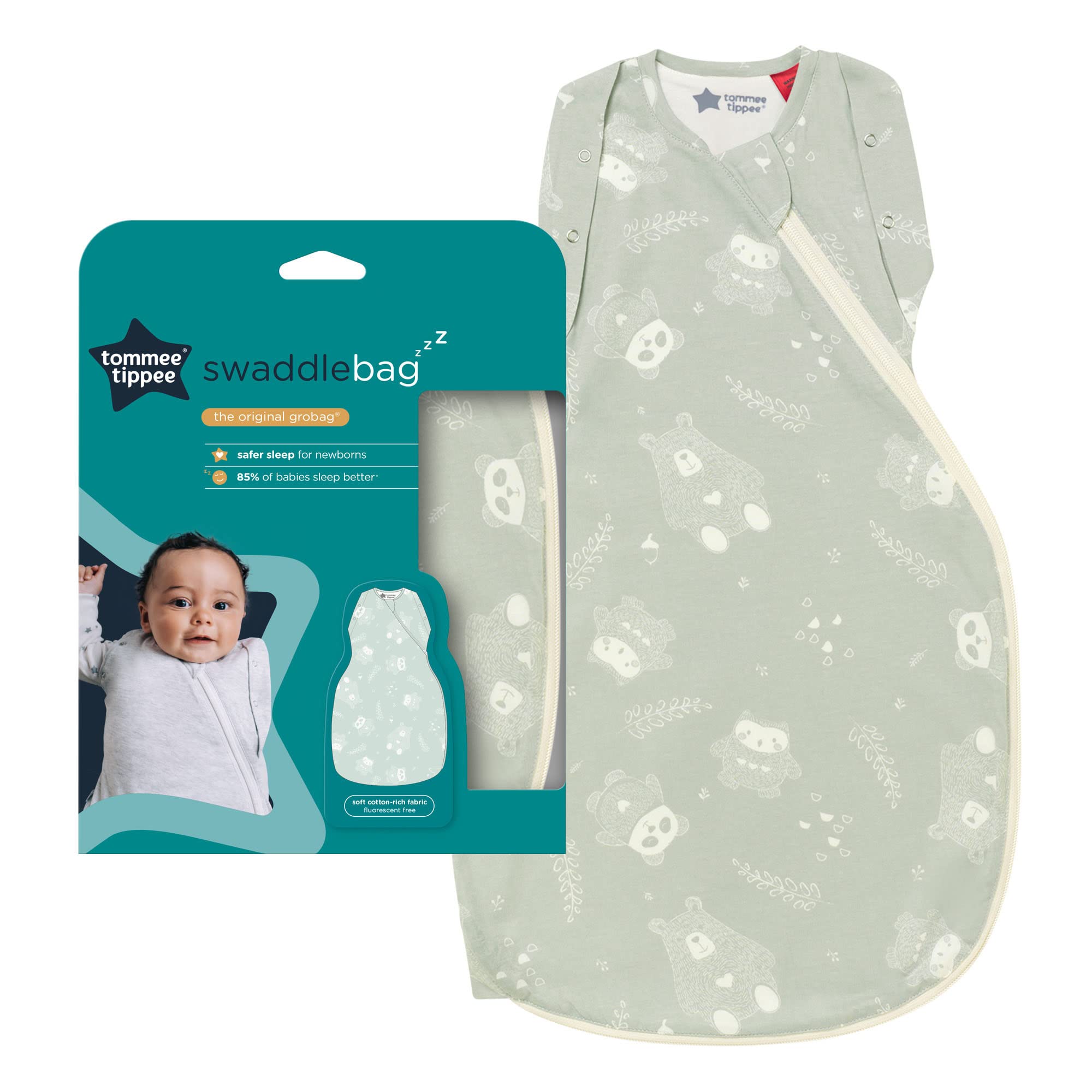 tommee-tippee-the-original-grobag-saco-de-dormir-beb-0-3m-2-5-tog-tejido-rico-en image 2
