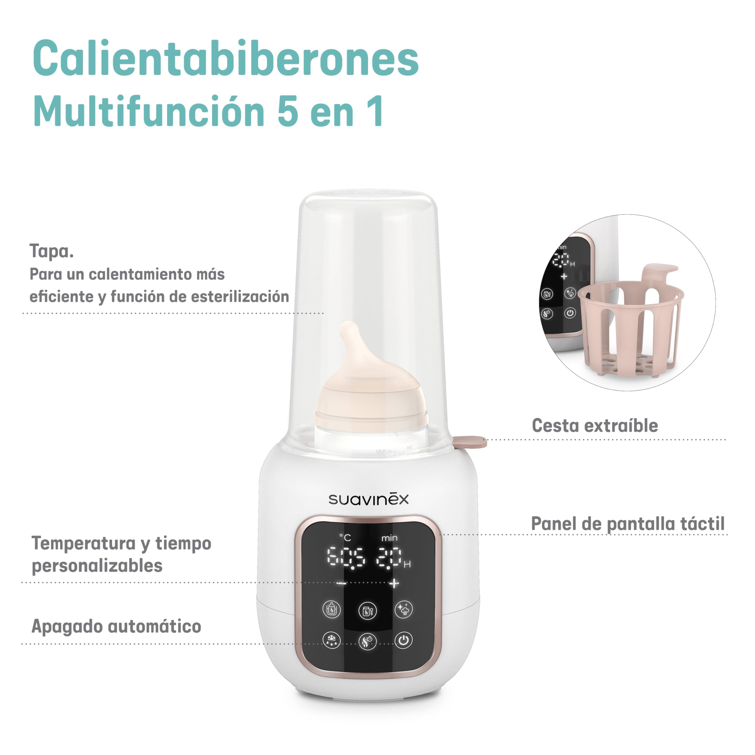 suavinex-calientabiberones-y-esterilizador-2-en-1-con-5-programas-autom-ticos-mo image 2