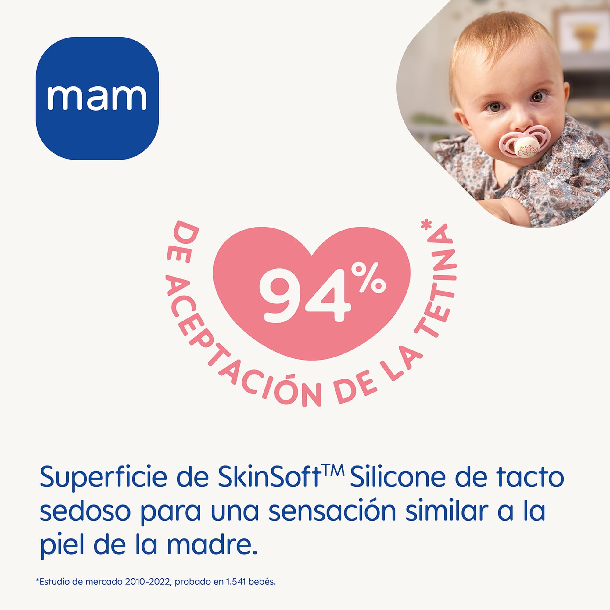 mam-chupete-perfect-16-meses-rosa-brillante-pack-2-uds-tetina-skinsoft-silicona- image 2