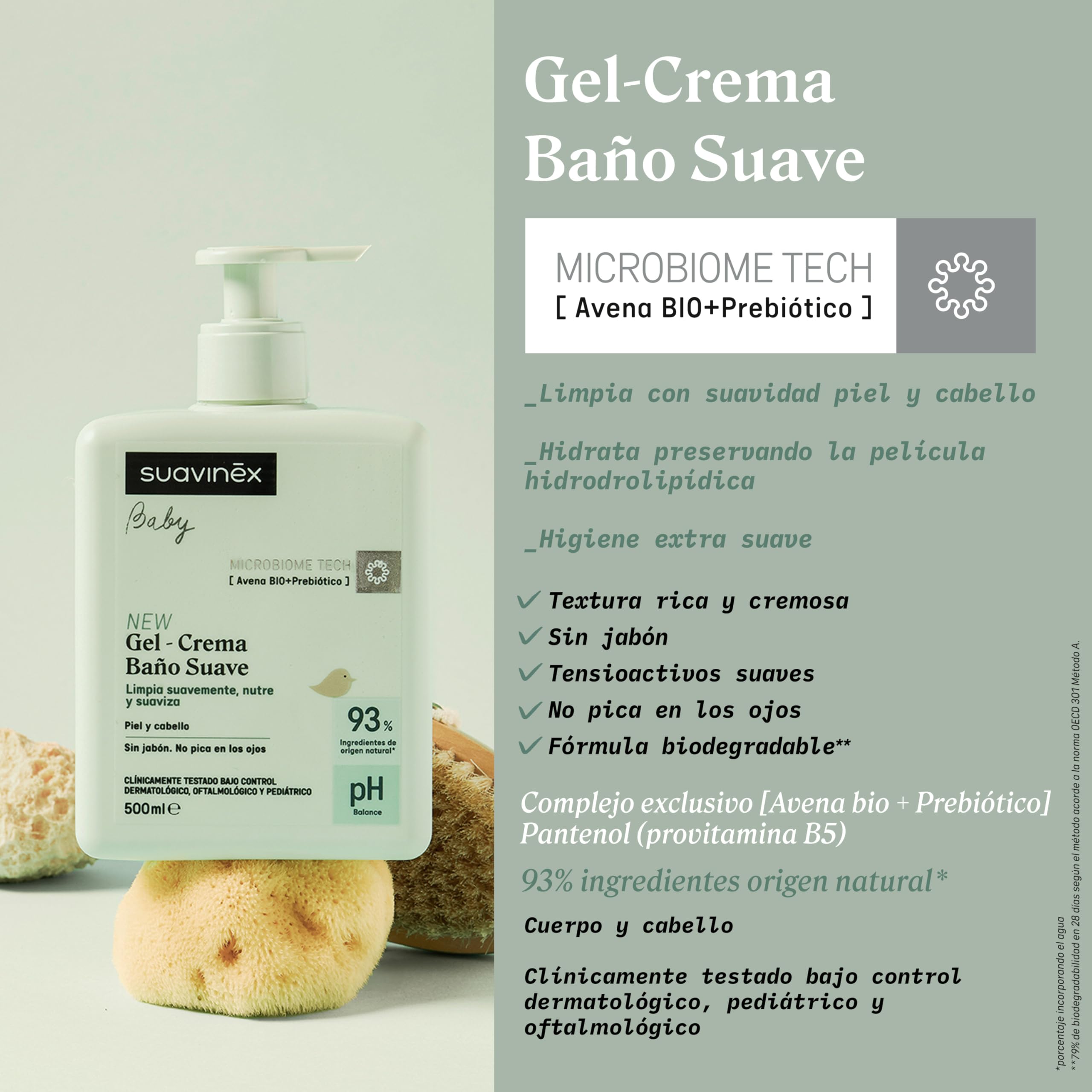 suavinex-gel-champ-suave-para-beb-s-750-ml-cremoso-sin-jab-n-con-avena-bio-y-pre image 2