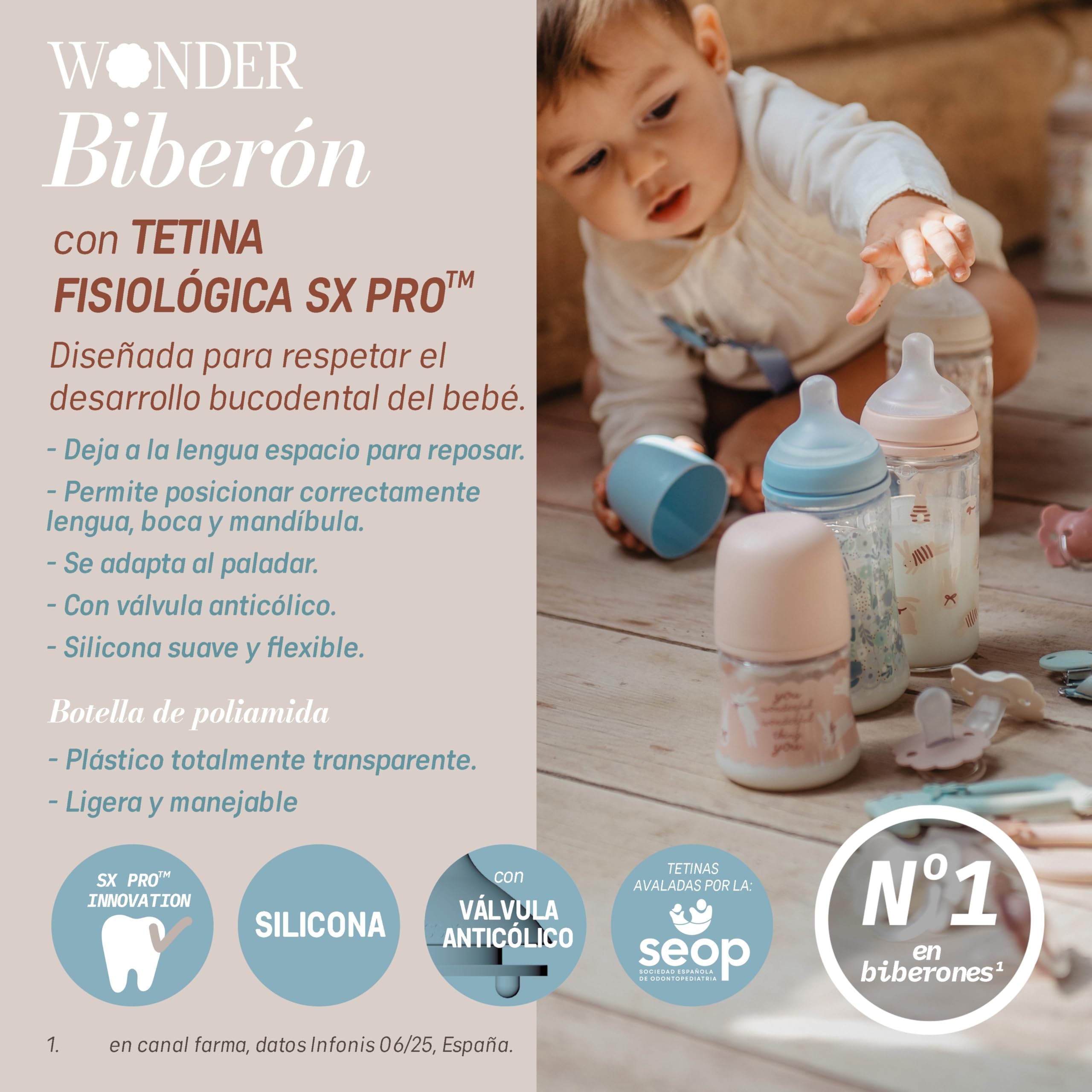 suavinex-biber-n-150-ml-tetina-fisiol-gica-sx-pro-wonder-rosa-flujo-lento-s-con- image 2