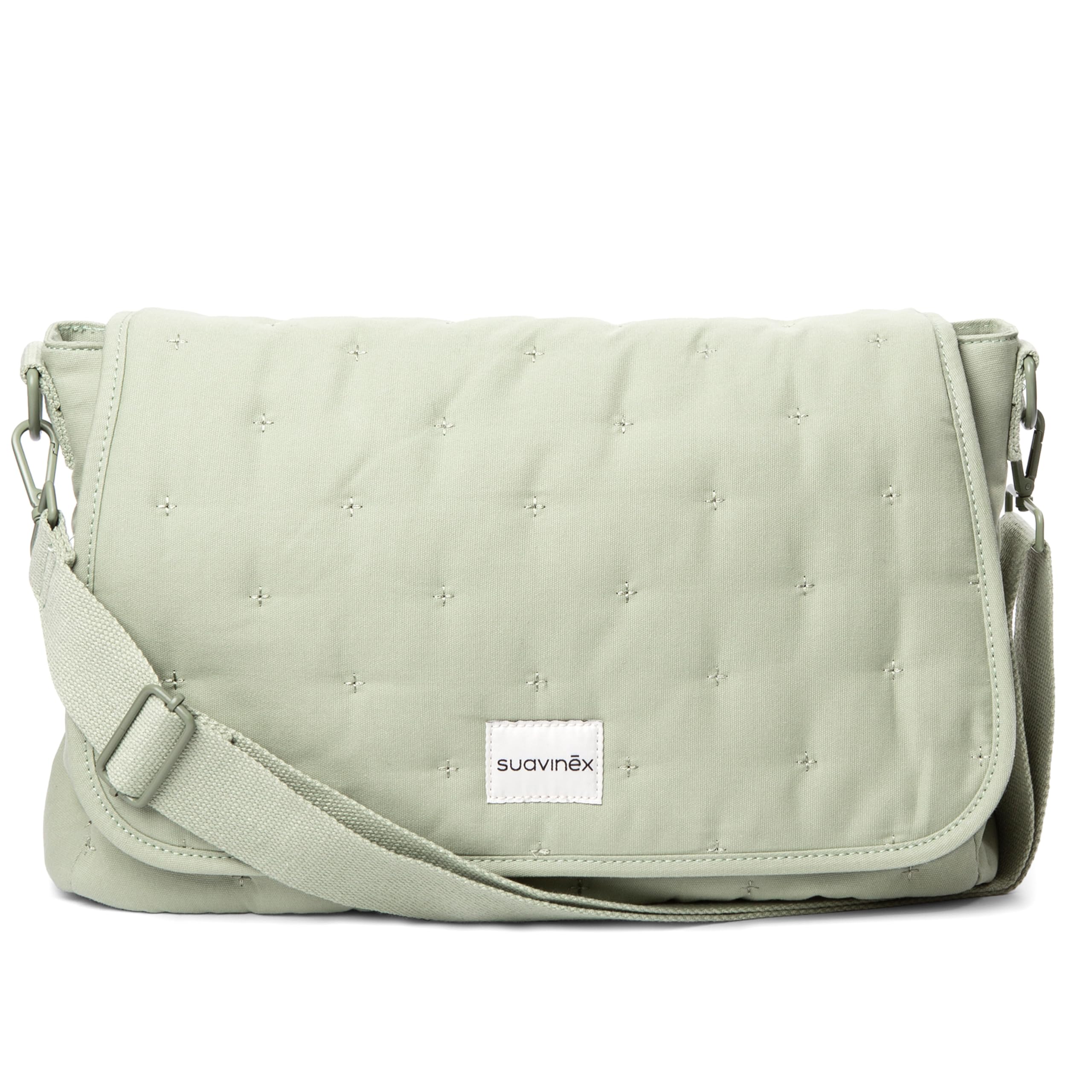 suavinex-bolso-maternidad-bandolera-verde-de-gran-capacidad-11-44-l-impermeable- image 1