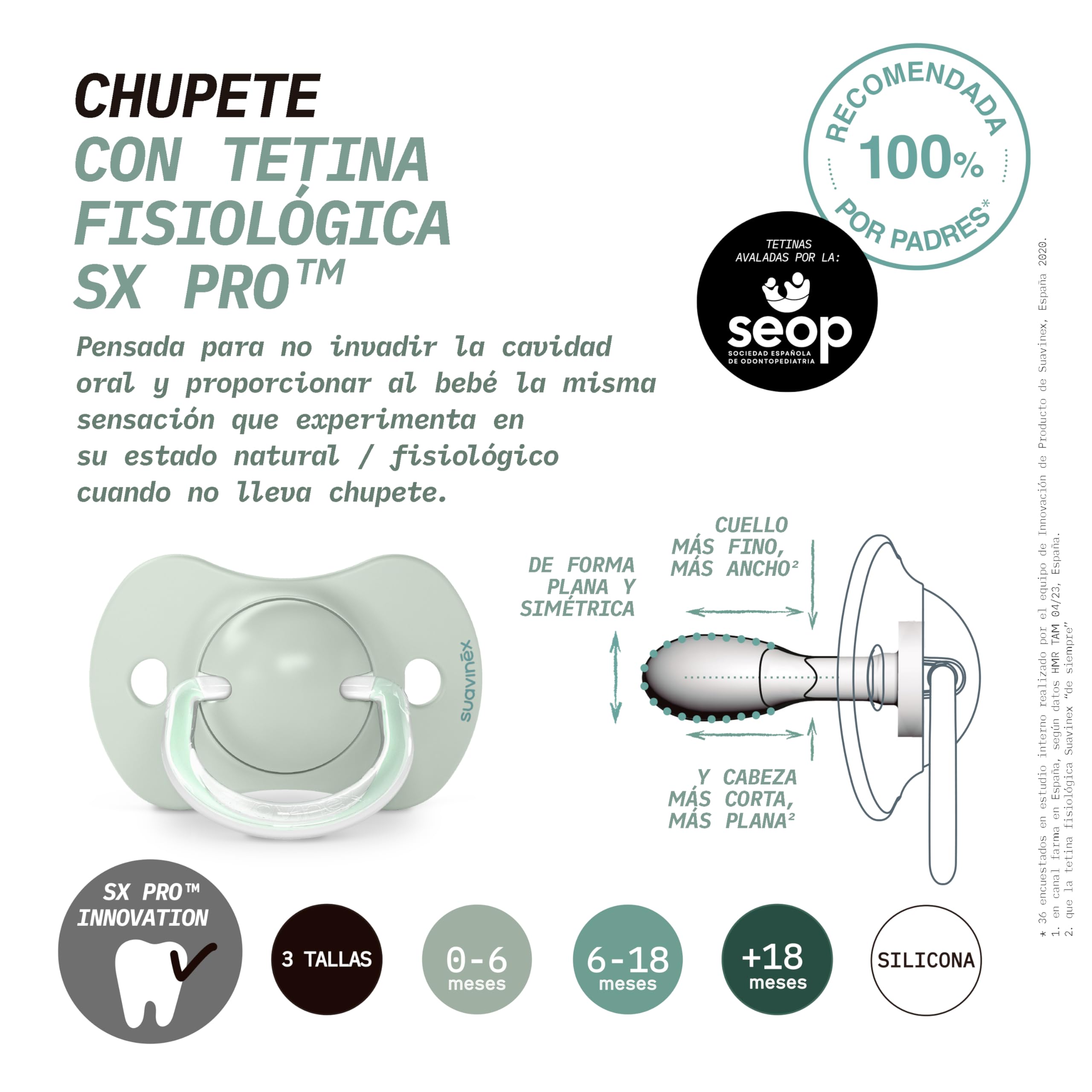 suavinex-pack-2-chupetes-sx-pro-0-6-meses-tetina-fisiol-gica-de-silicona-sim-tri image 7