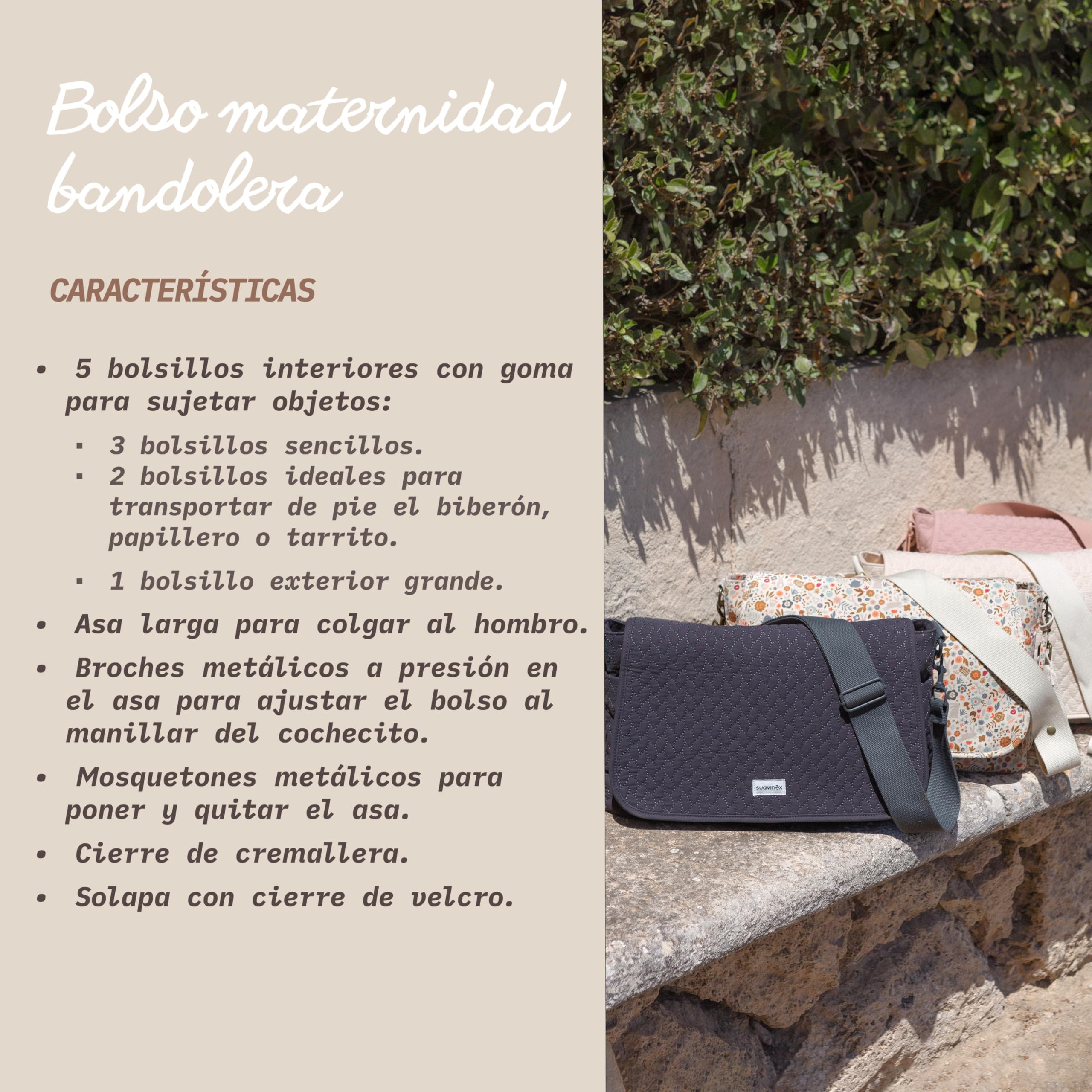 suavinex-bolso-maternidad-bandolera-de-gran-capacidad-impermeable-asas-ajustable image 7
