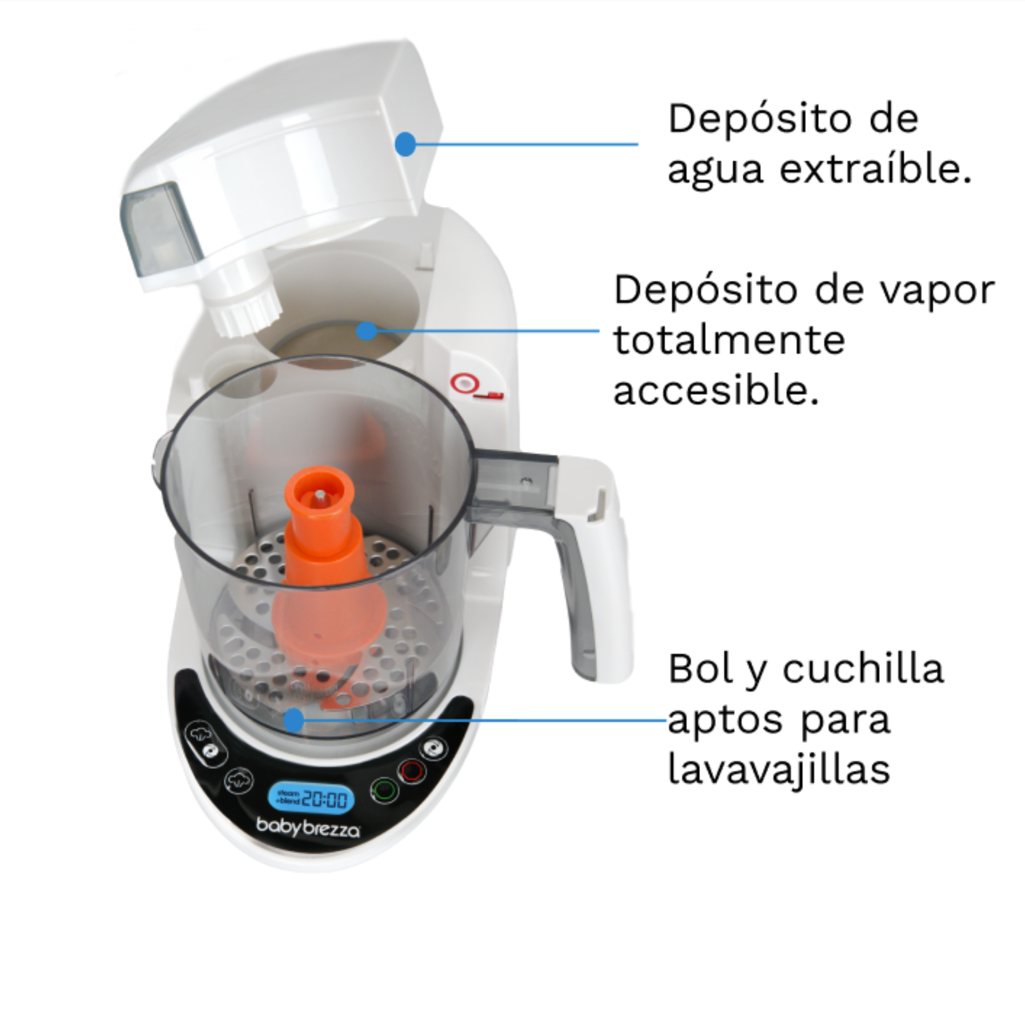 baby-brezza-one-step-food-maker-deluxe-robot-de-cocina-para-beb-que-cuece-al-vap image 7