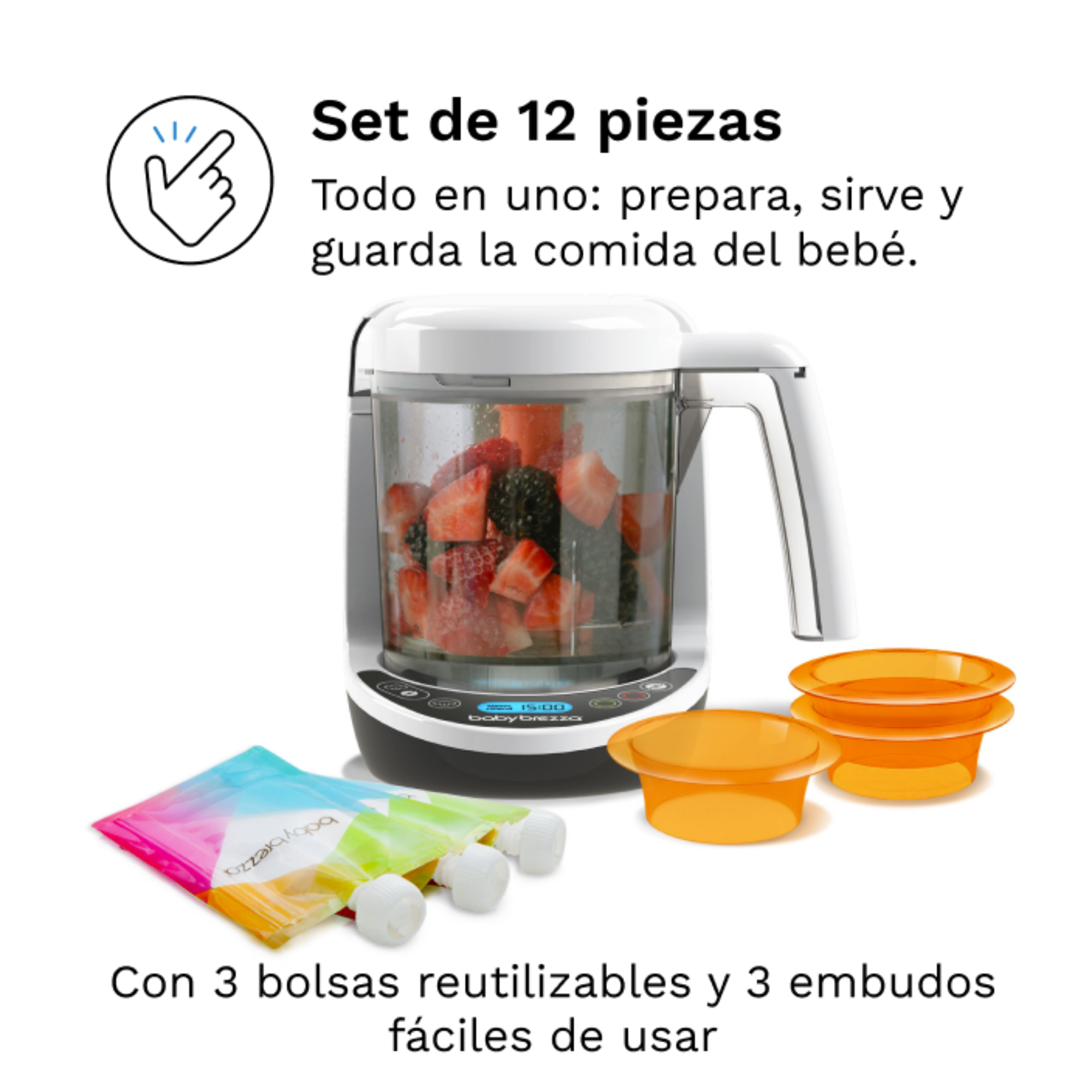 baby-brezza-one-step-food-maker-deluxe-robot-de-cocina-para-beb-que-cuece-al-vap image 8